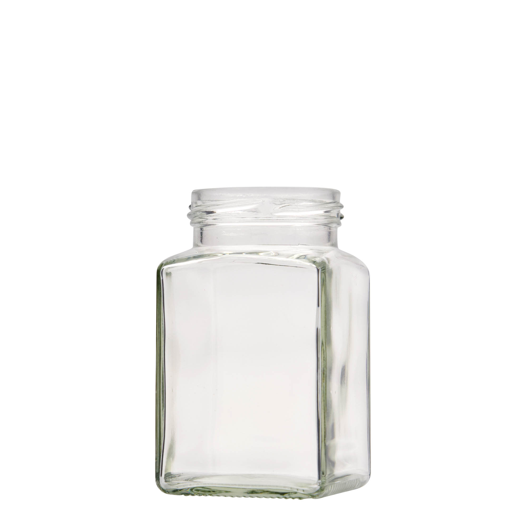 260 ml kvadrātveida stikla trauks, atvere: Twist-Off (TO 58)