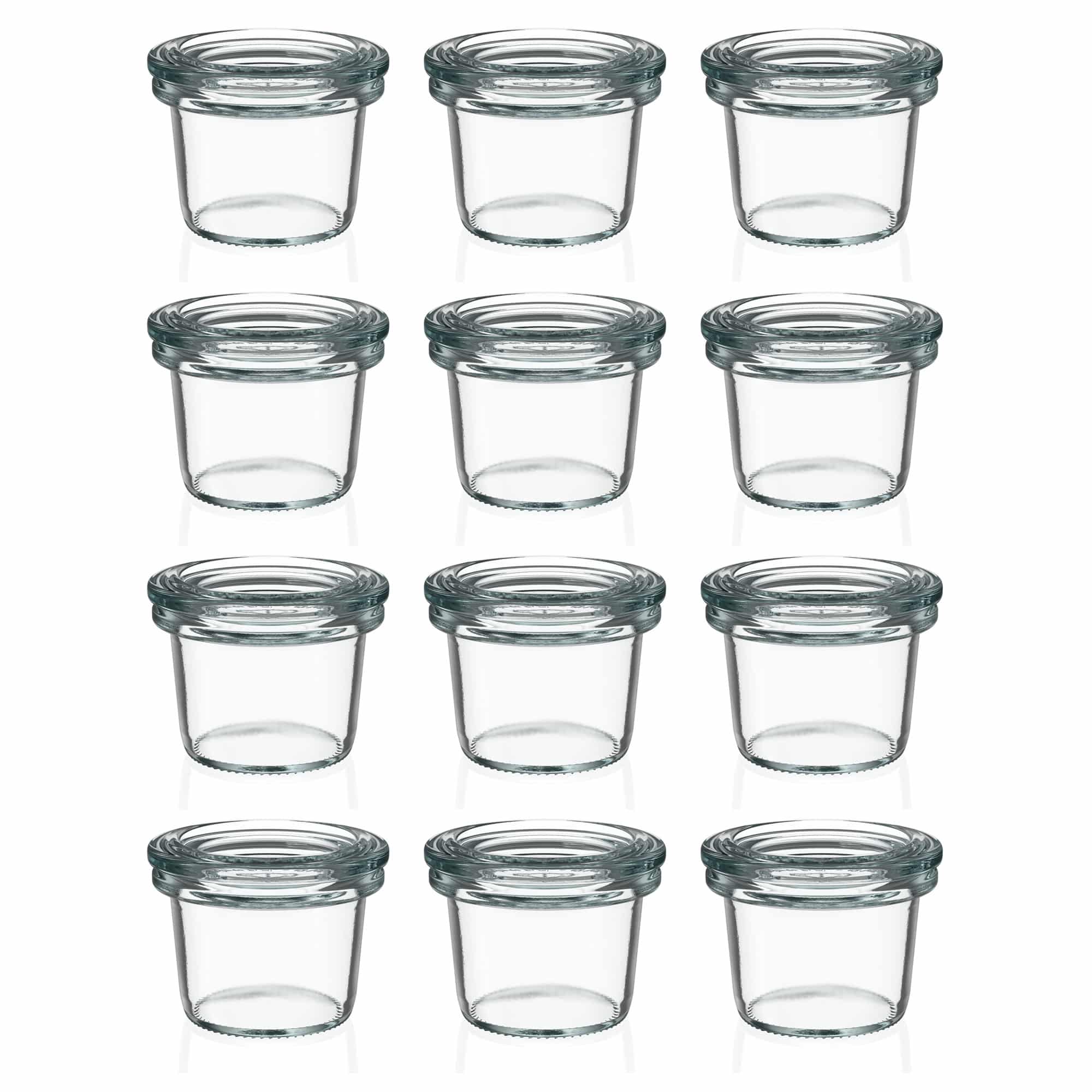 12x 35 ml WECK krituma burka ar stikla vāciņu RR 40