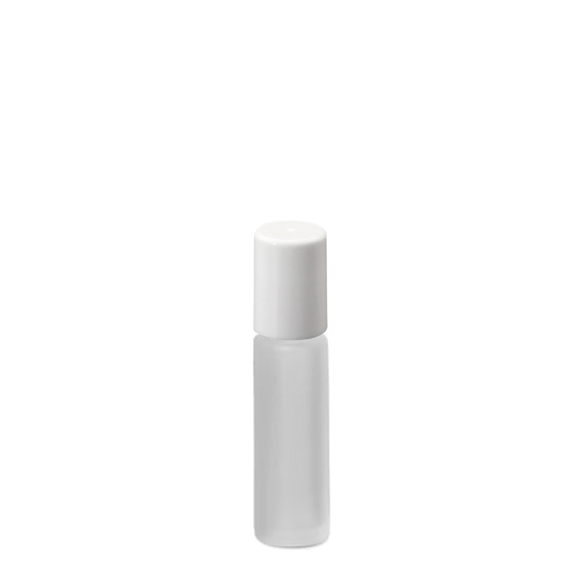 10 ml roll-on pudele, stikls, matēts, atvere: skrūvējams vāciņš 10 ml roll-on pudele, stikls, matēts, atvere: skrūvējams vāciņš