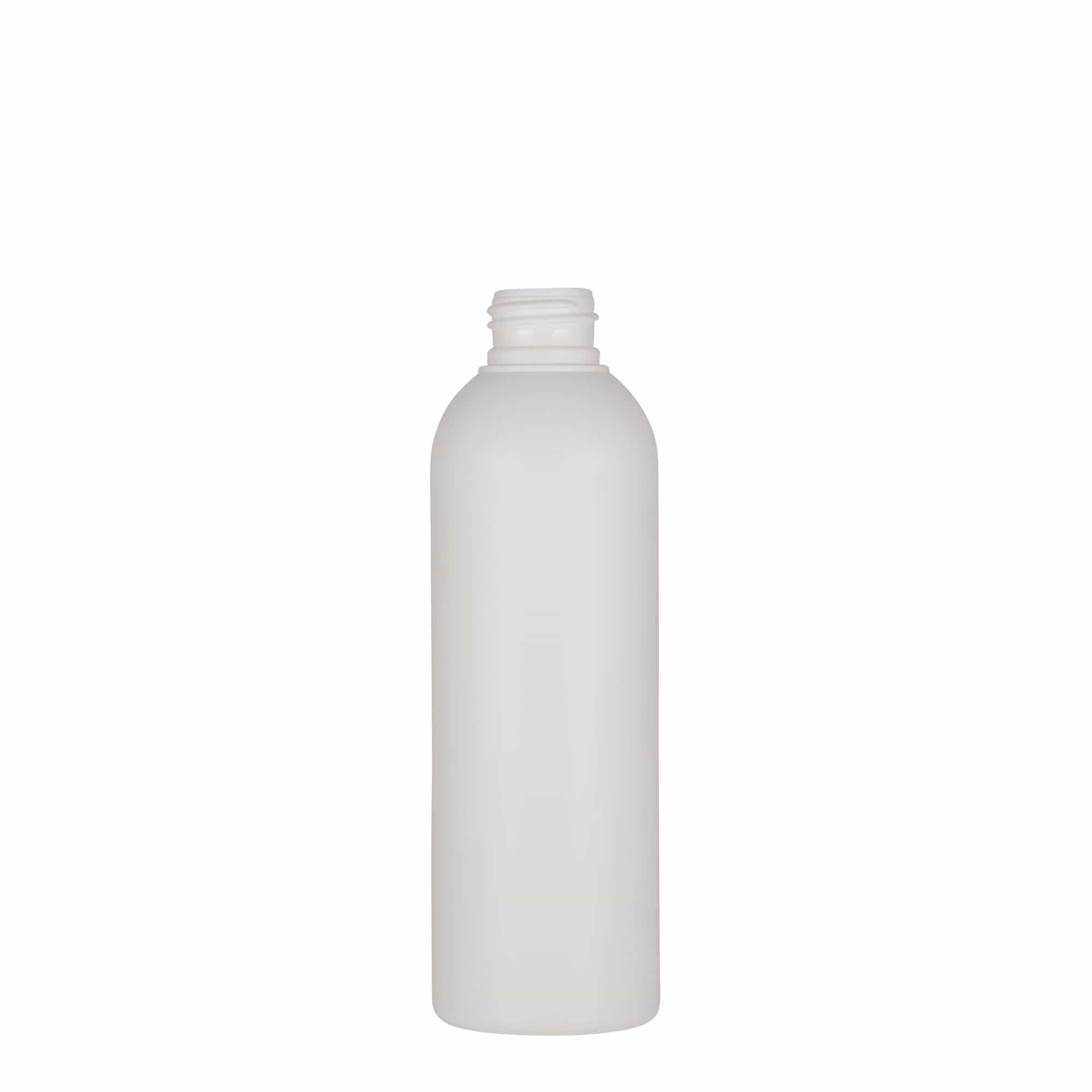 200 ml plastmasas pudele 'Tuffy', HDPE, balta, atvere: 24/410