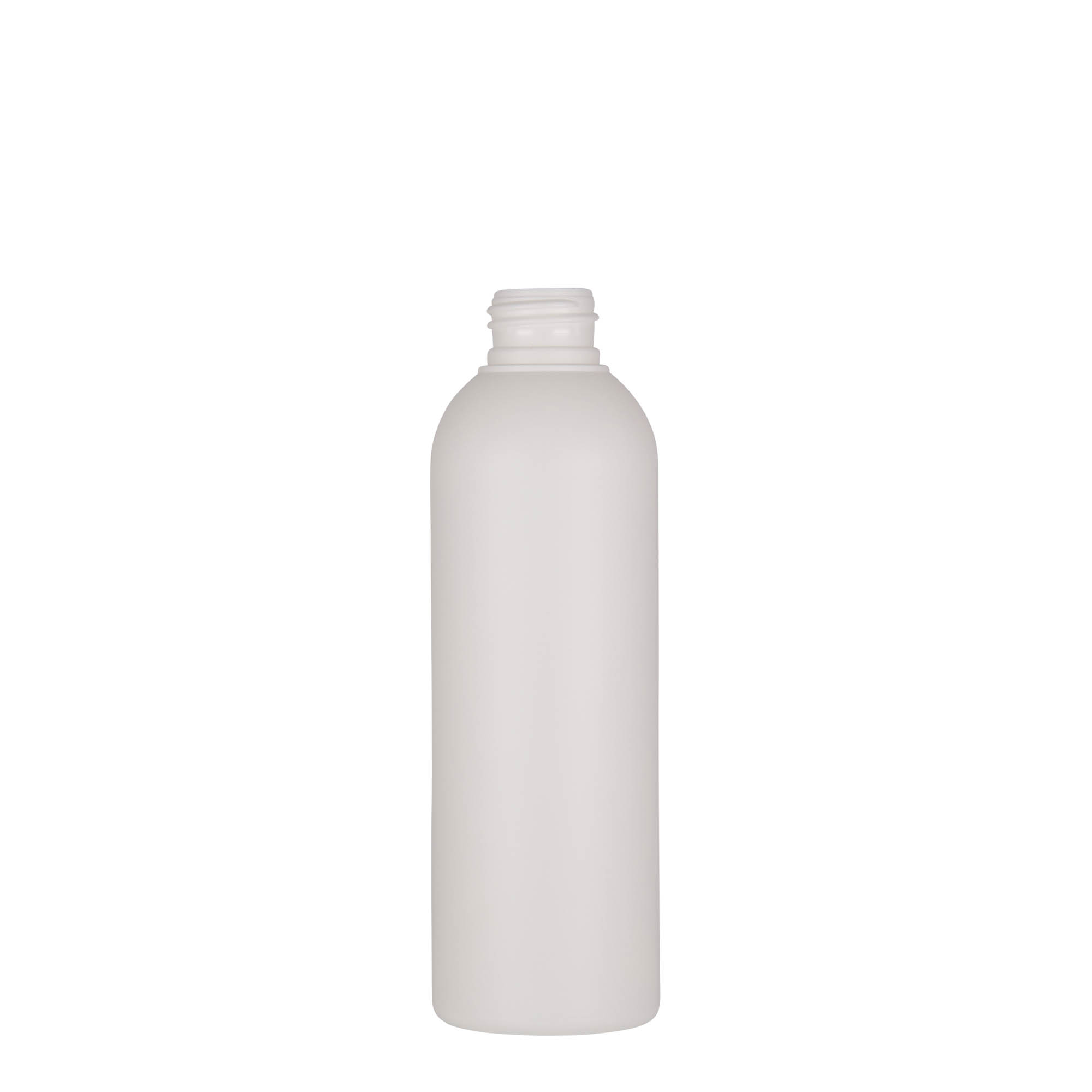 200 ml plastmasas pudele 'Tuffy', HDPE, balta, atvere: 24/410
