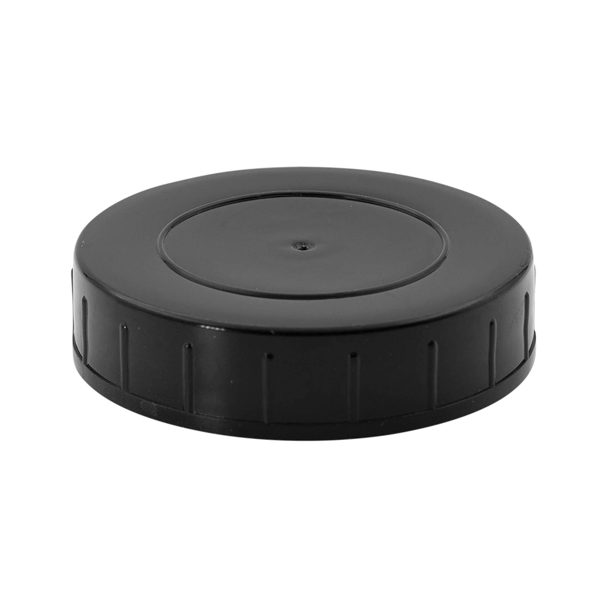 Skrūvējams vāciņš, PP plastmasa, melns, priekš atveres: DIN 68