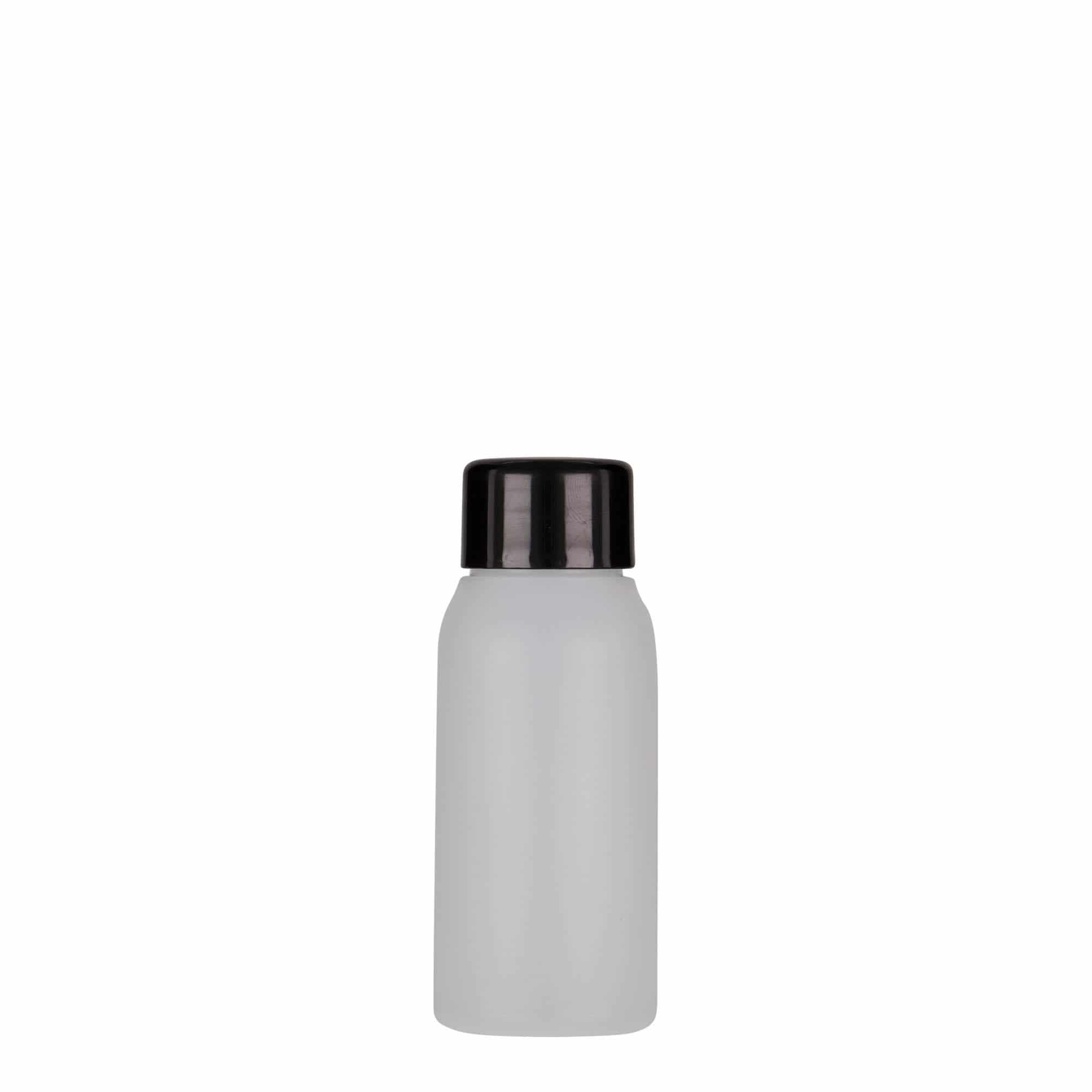 50 ml plastmasas pudele 'Tuffy', HDPE, dabīga, aizdare: GPI 24/410