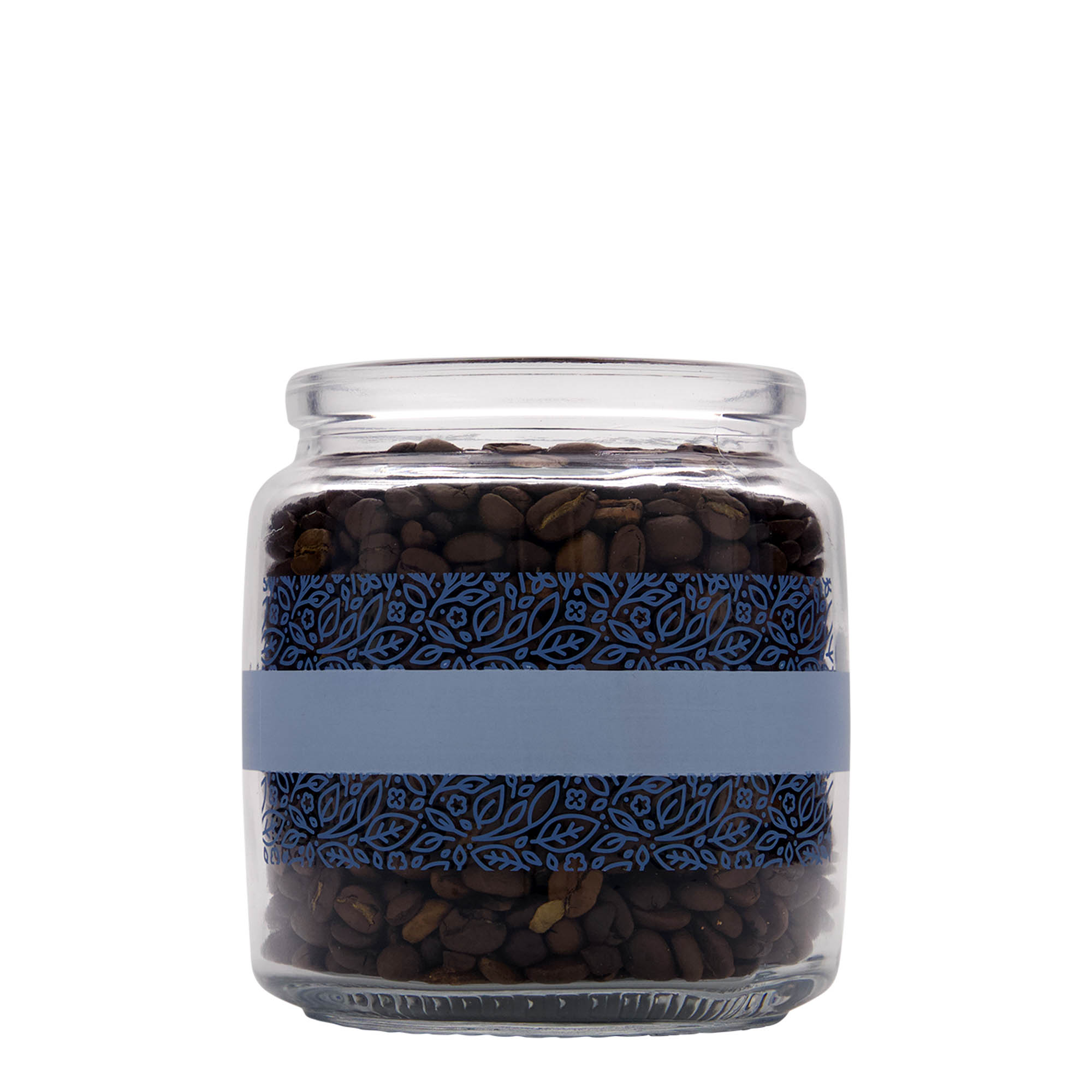 750 ml korķa stikla pudele 'Giara', motīvs: Naturalmente blu, atvere: korķis