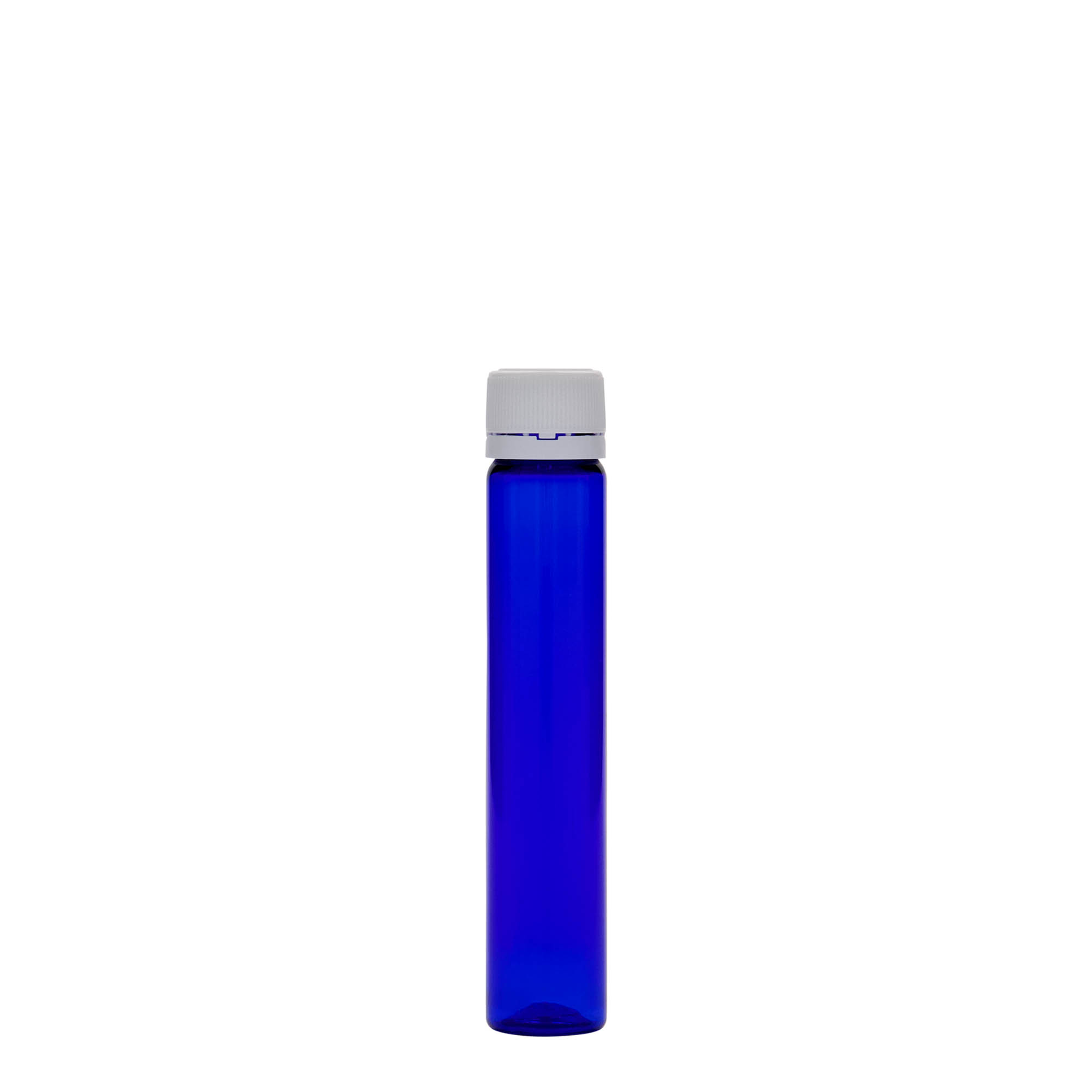 25 ml PET caurulīte, plastmasa, karaliski zils, atvere: skrūvējams vāciņš 25 ml PET caurulīte, plastmasa, karaliski zils, atvere: skrūvējams vāciņš