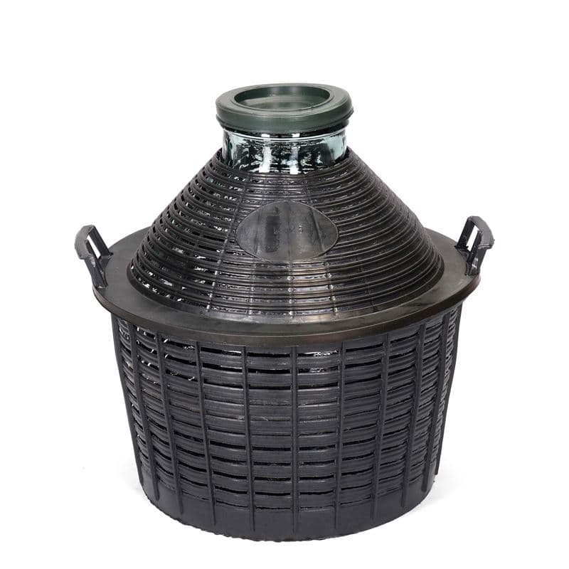 25 l pudele balona formā, paplašināts kakls, stikla, aizdare: uzmaucams vāks 25 l pudele balona formā, paplašināts kakls, stikla, aizdare: uzmaucams vāks