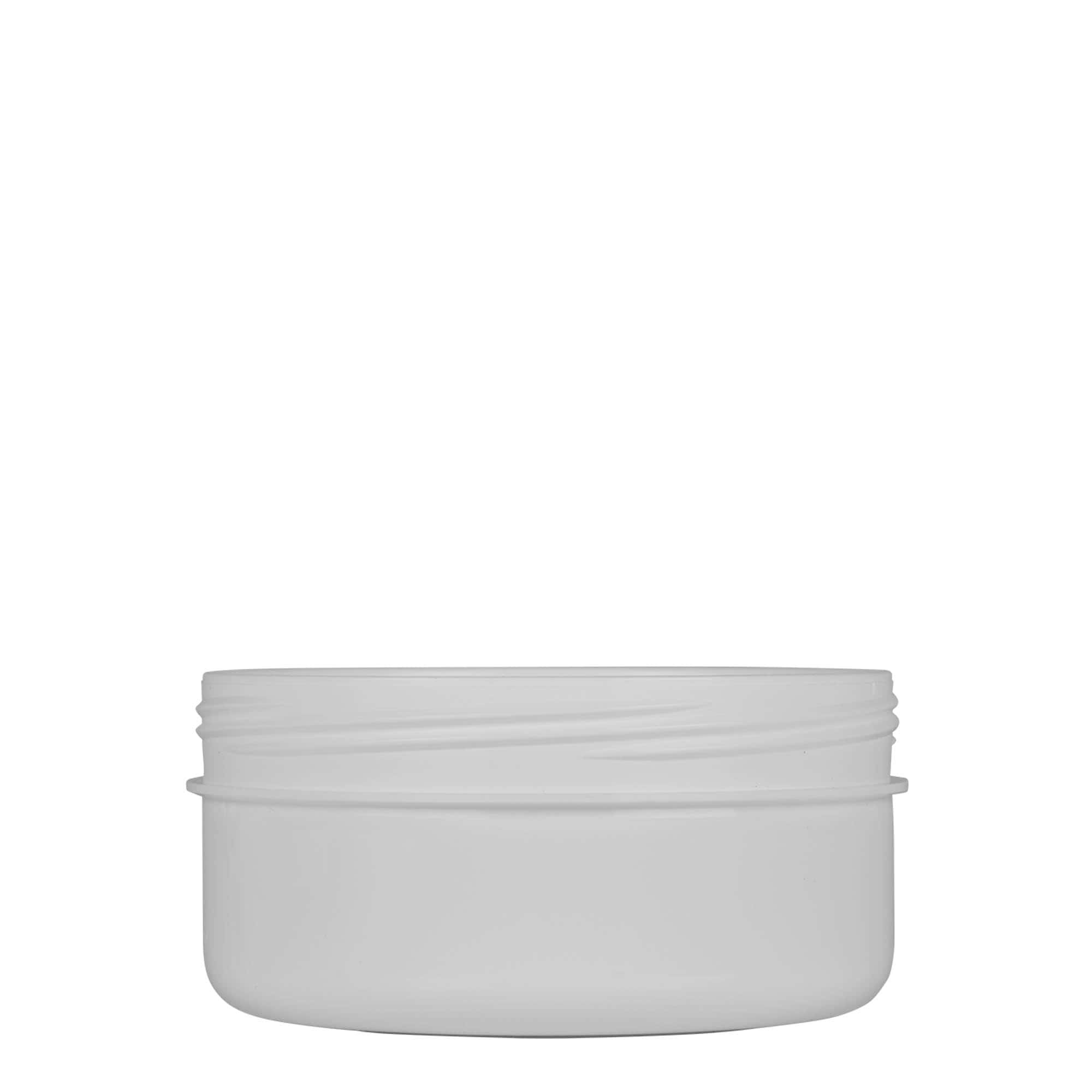 250 ml plastmasas kārbiņa 'White Line', PP, balta, aizdare: skrūvējams vāciņš 250 ml plastmasas kārbiņa 'White Line', PP, balta, aizdare: skrūvējams vāciņš