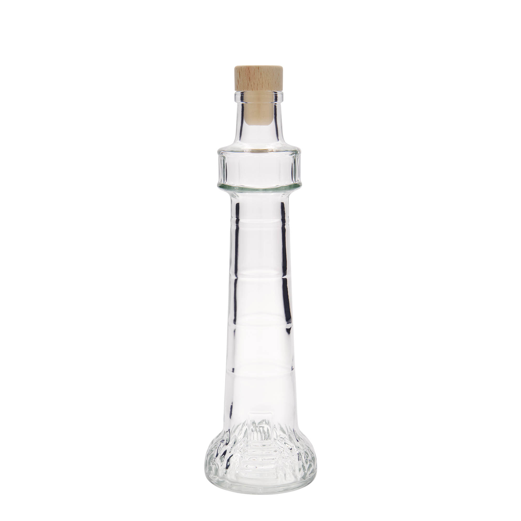200 ml stikla pudele 'Leuchtturm', atvere: korķis