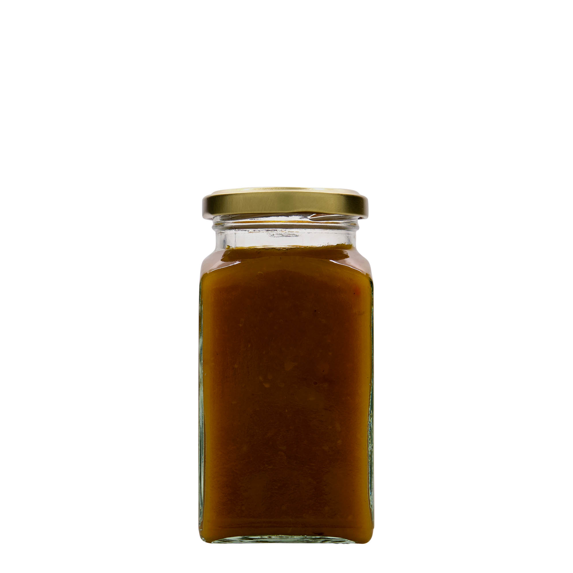 312 ml kvadrātveida stikla burka, atvere: Twist-Off (TO 58)