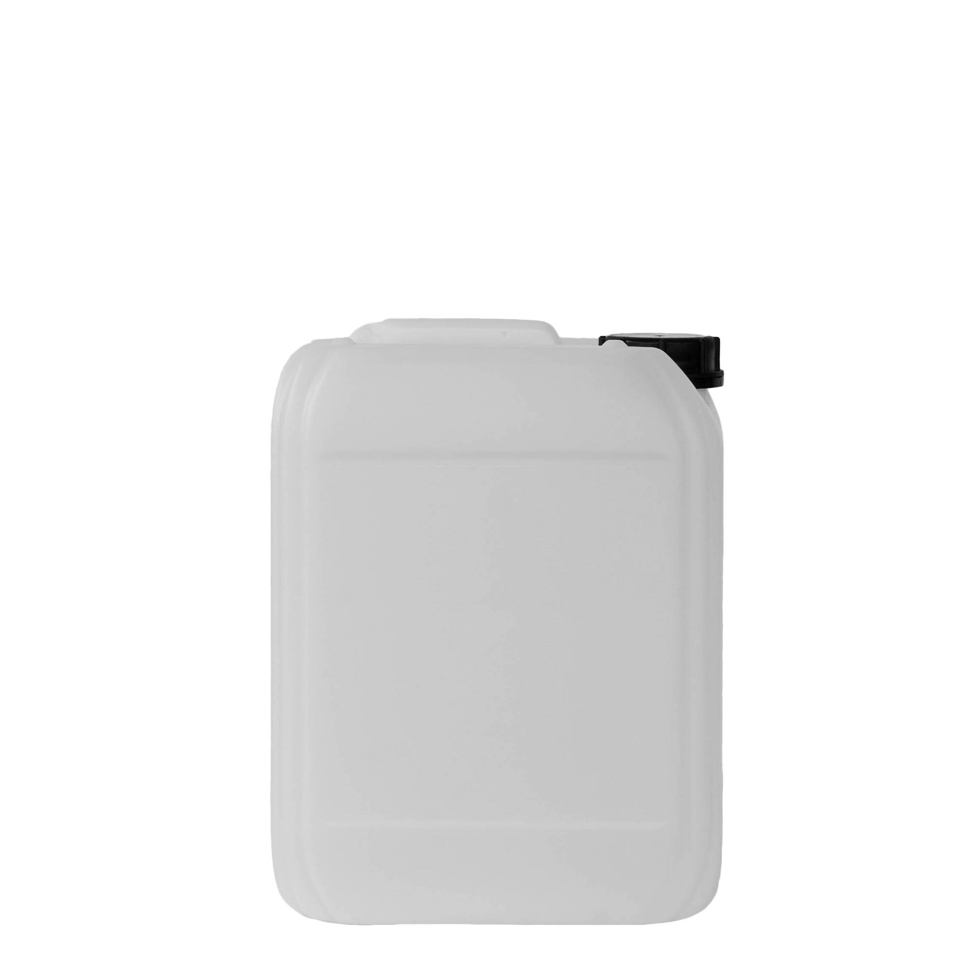 10 l kanniņa, taisnstūrveida, HDPE plastmasa, dabīga, atvere: ND 55 10 l kanniņa, taisnstūrveida, HDPE plastmasa, dabīga, atvere: ND 55