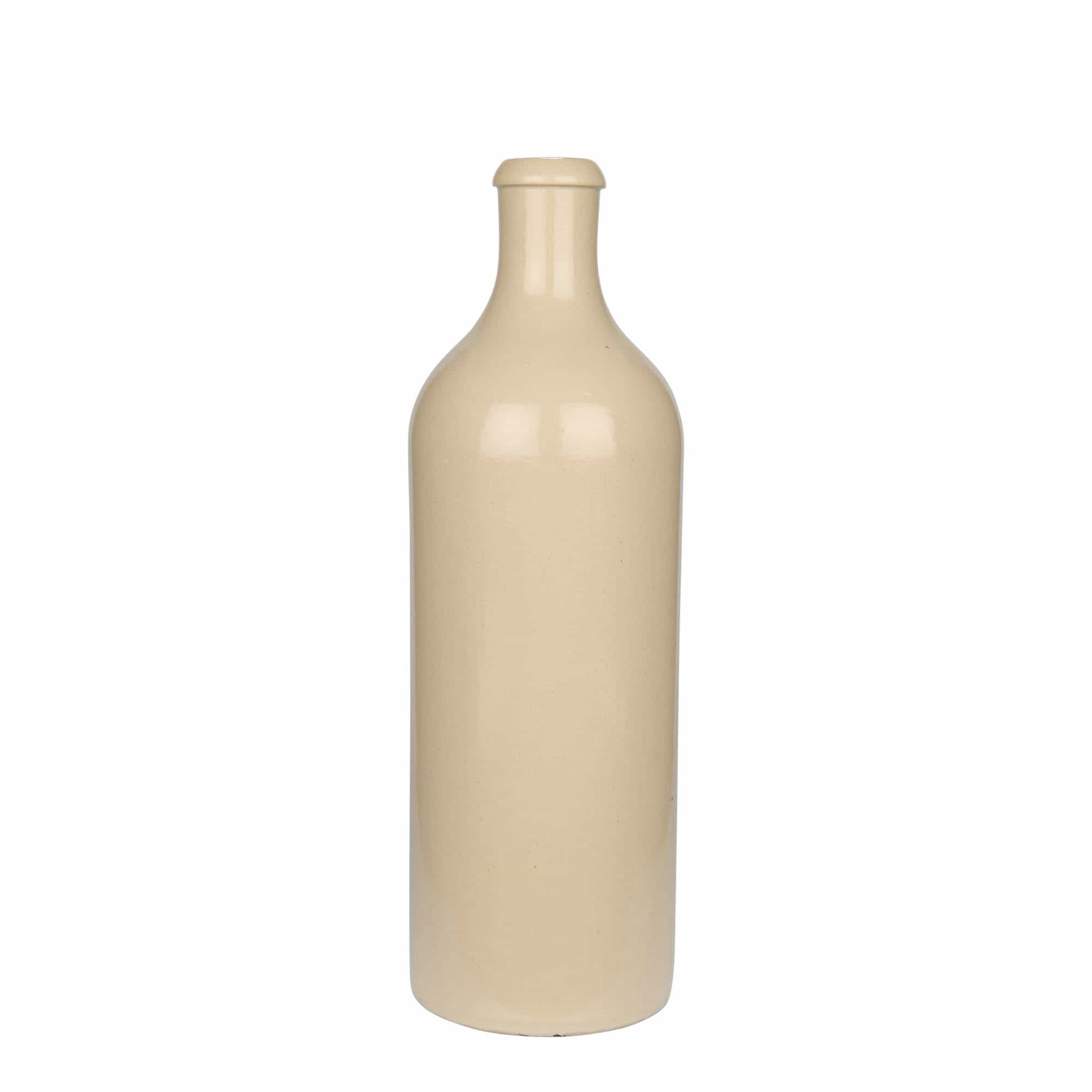 750 ml māla krūka, keramika, bēša, aizdare: korķis 750 ml māla krūka, keramika, bēša, aizdare: korķis