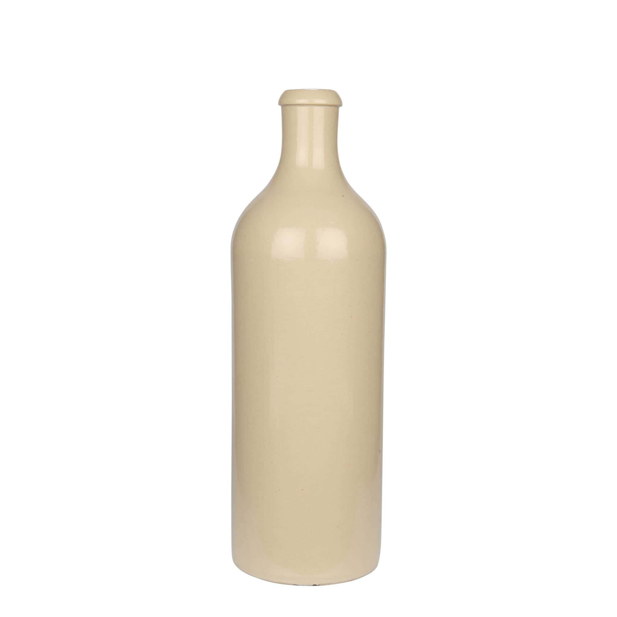 750 ml māla krūka, keramikas, bēša, atvere: korķis 750 ml māla krūka, keramikas, bēša, atvere: korķis