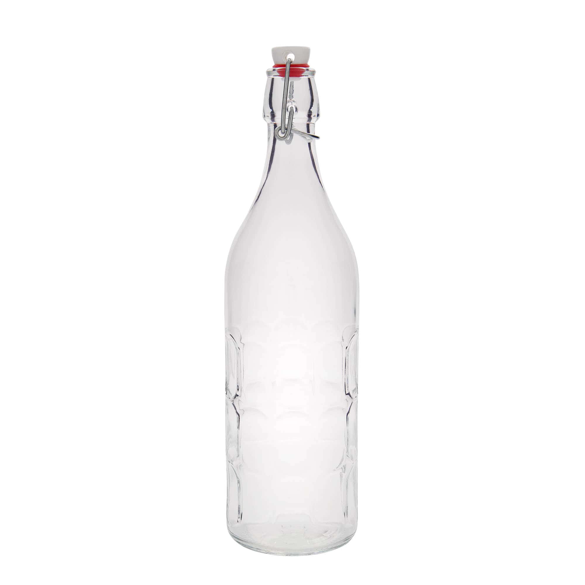 1.000 ml stikla pudele Moresca, atvere: aizslēgs ar sprādzi