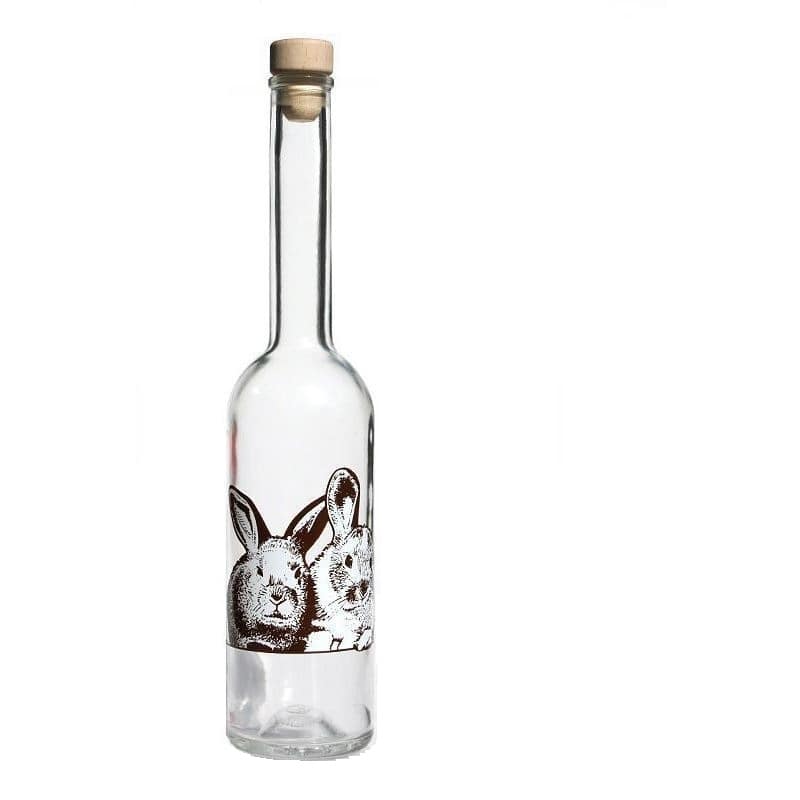 500 ml stikla pudele 'Opera', motīvs: truši, atvere: korķis
