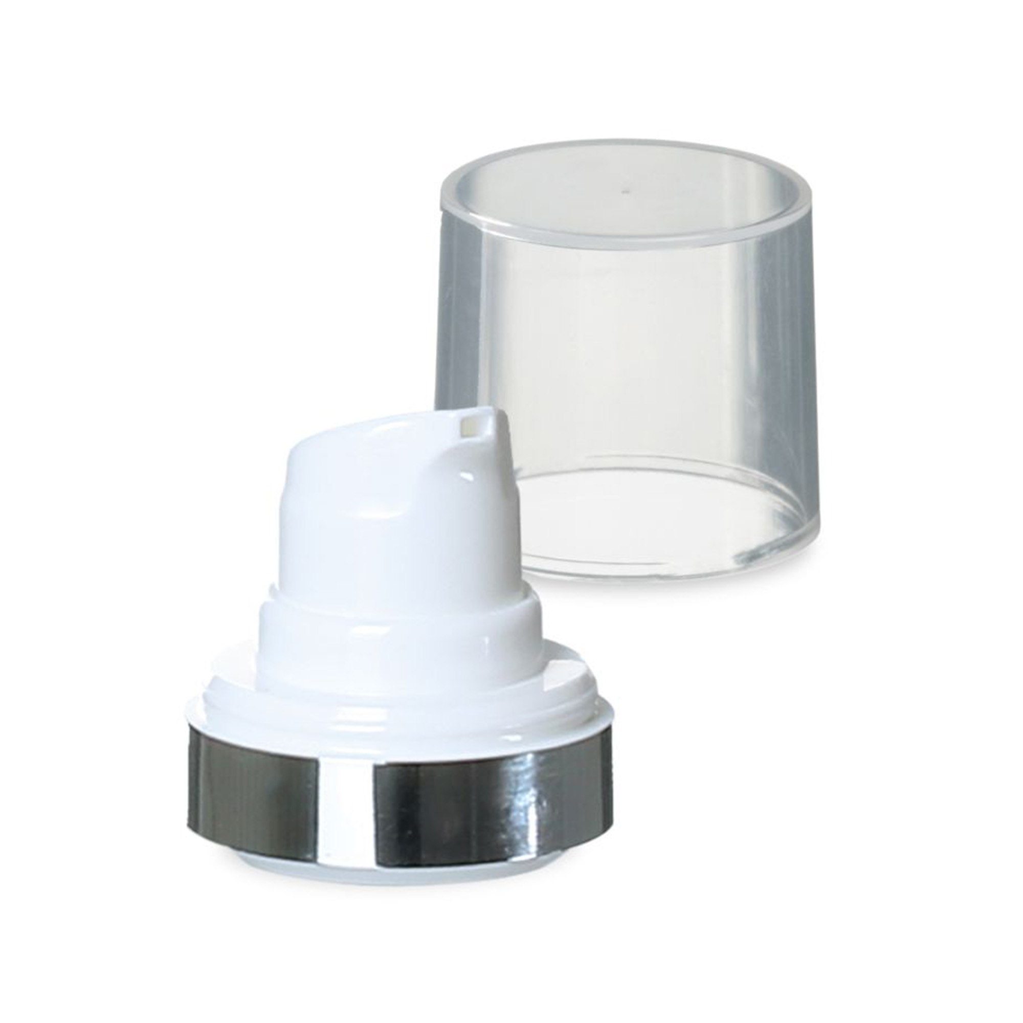 Airless galviņa Micro sudraba maliņa + dabiskas krāsas, spīdīgs aizbāznis