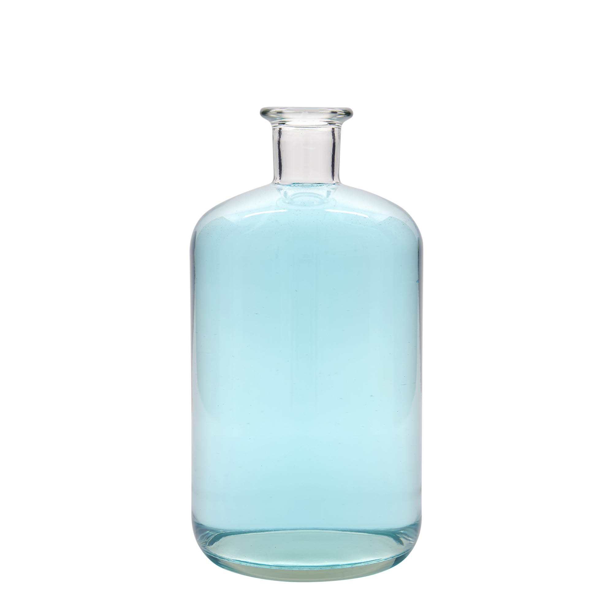 1500 ml stikla pudele, farmācijas, aizdare: korķis