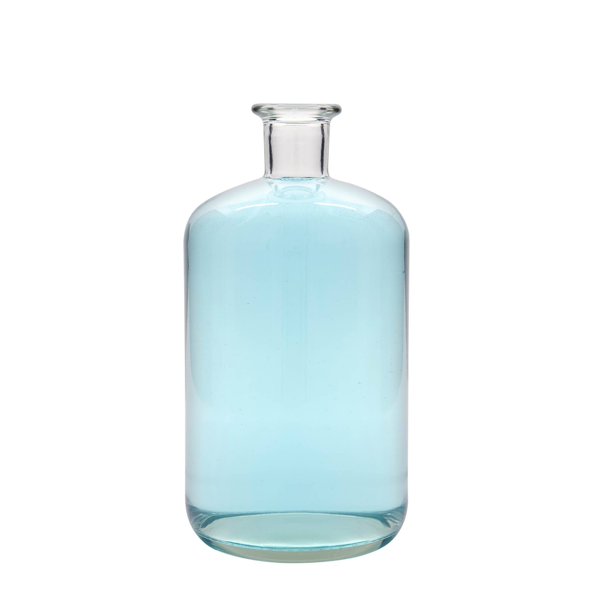 1.500 ml stikla pudele aptiekāram, atvere: korķis