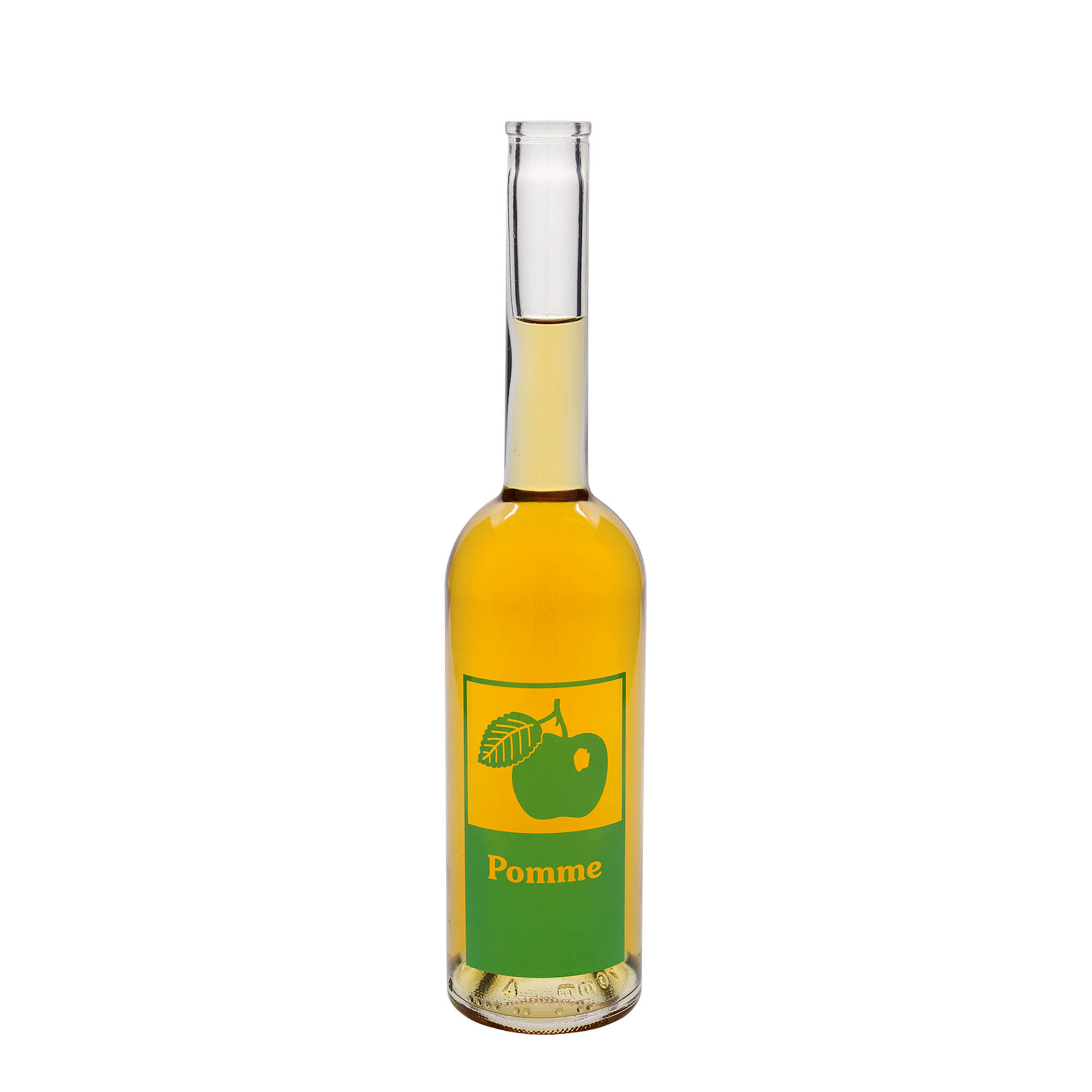 500 ml stikla pudele 'Opera', motīvs: ābols, atvere: korķis 500 ml stikla pudele 'Opera', motīvs: ābols, atvere: korķis