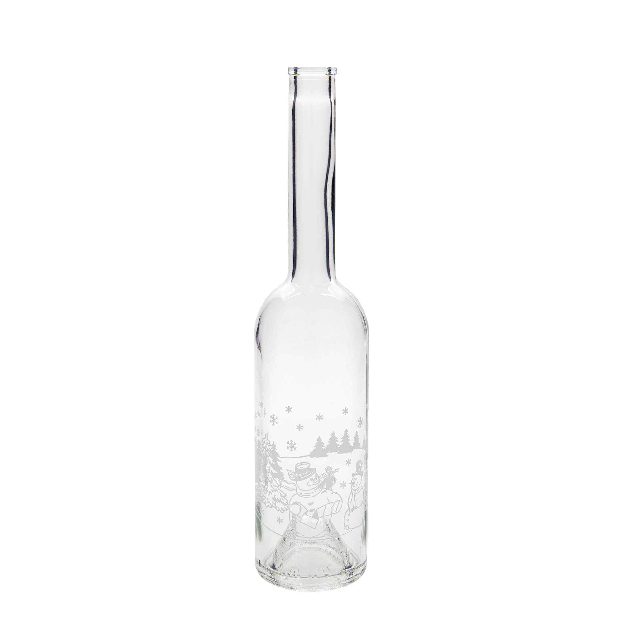 500 ml stikla pudele 'Opera', motīvs: sniegavīra pudele, atvere: korķis