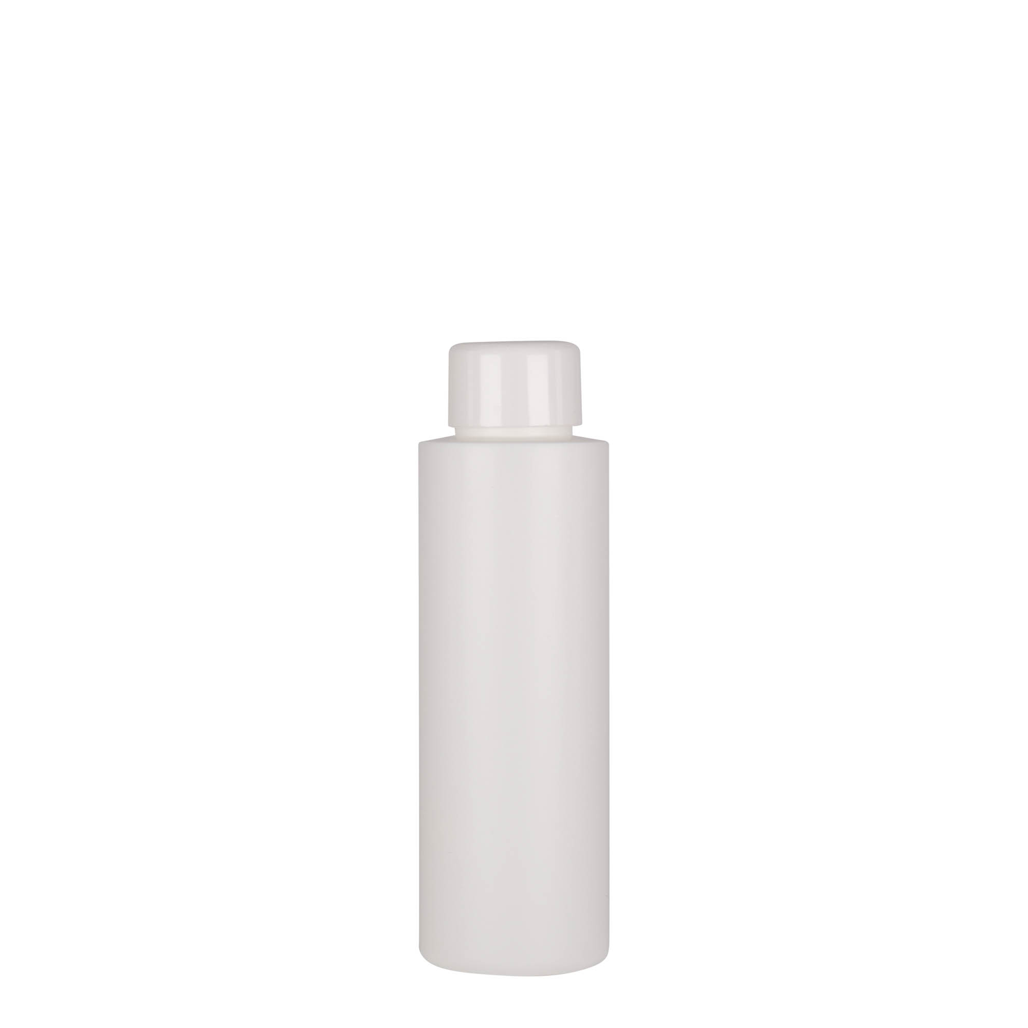 100 ml plastmasas pudele 'Pipe', HDPE, balta, atvere: 24/410 100 ml plastmasas pudele 'Pipe', HDPE, balta, atvere: 24/410