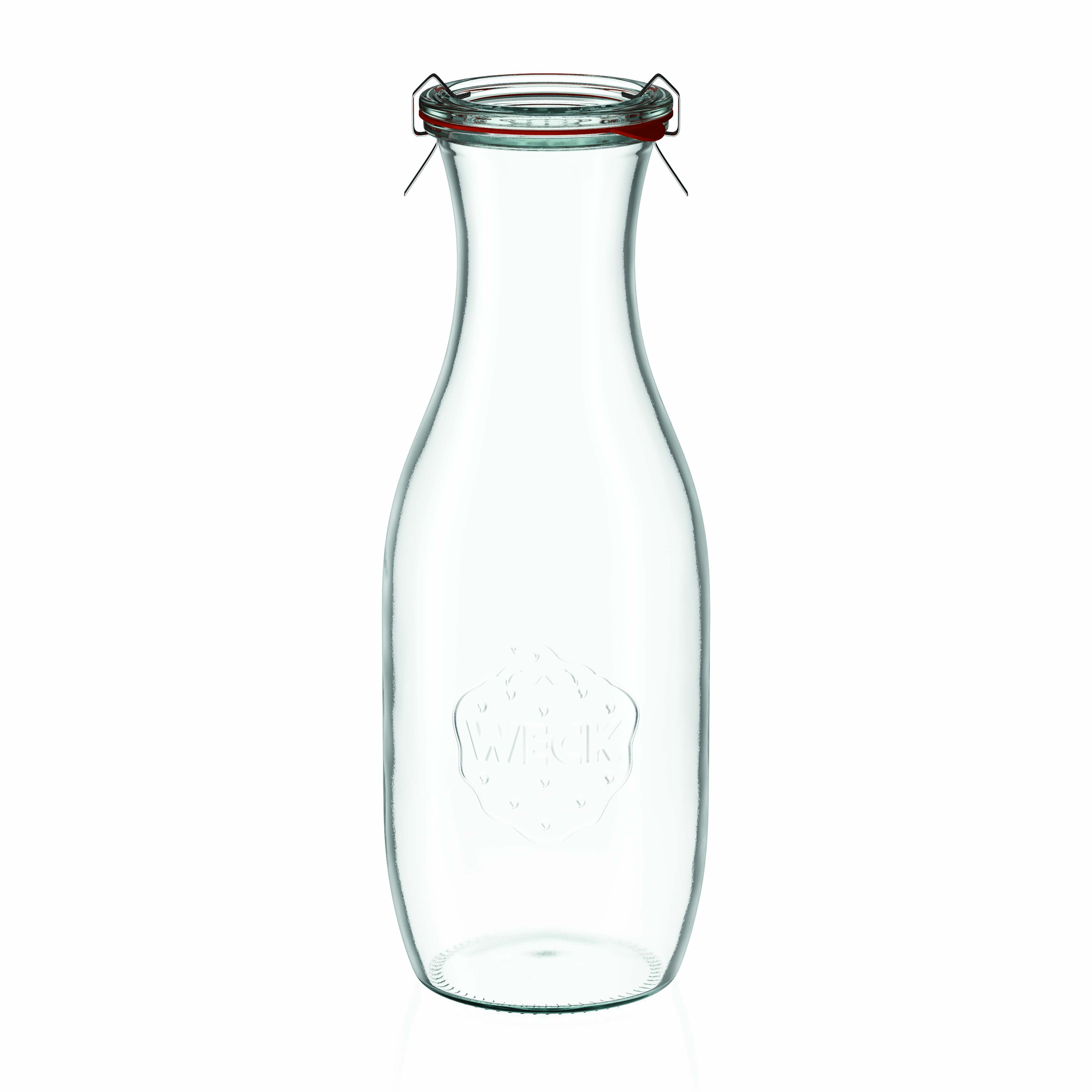 1.000 ml WECK-sulās pudele #, atvere: apaļa mala 1.000 ml WECK-sulās pudele #, atvere: apaļa mala