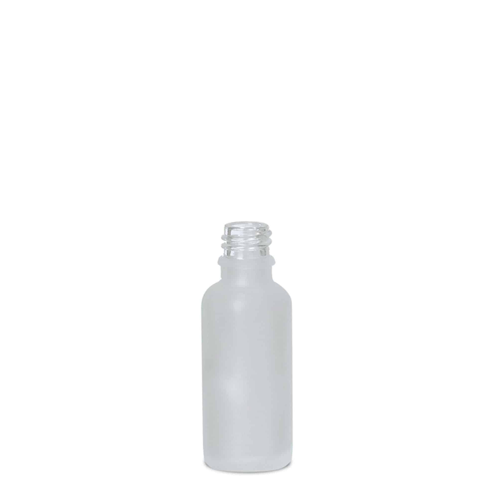 30 ml medicininis butelis, stiklas, rudas matinis, kaklelis: DIN 18 30 ml medicininis butelis, stiklas, rudas matinis, kaklelis: DIN 18