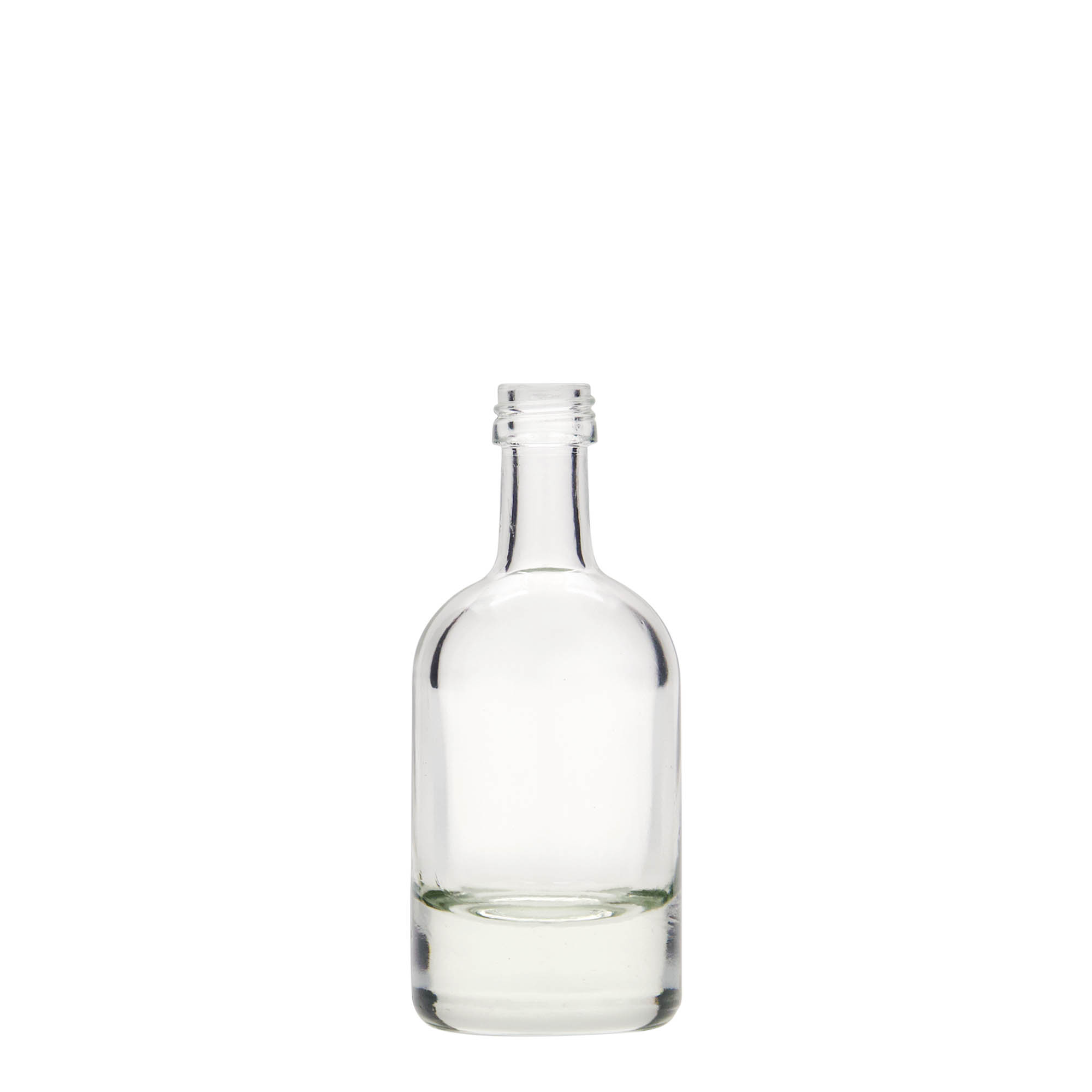 50 ml stikla pudele 'Linea Uno', atvere: PP 18 50 ml stikla pudele 'Linea Uno', atvere: PP 18