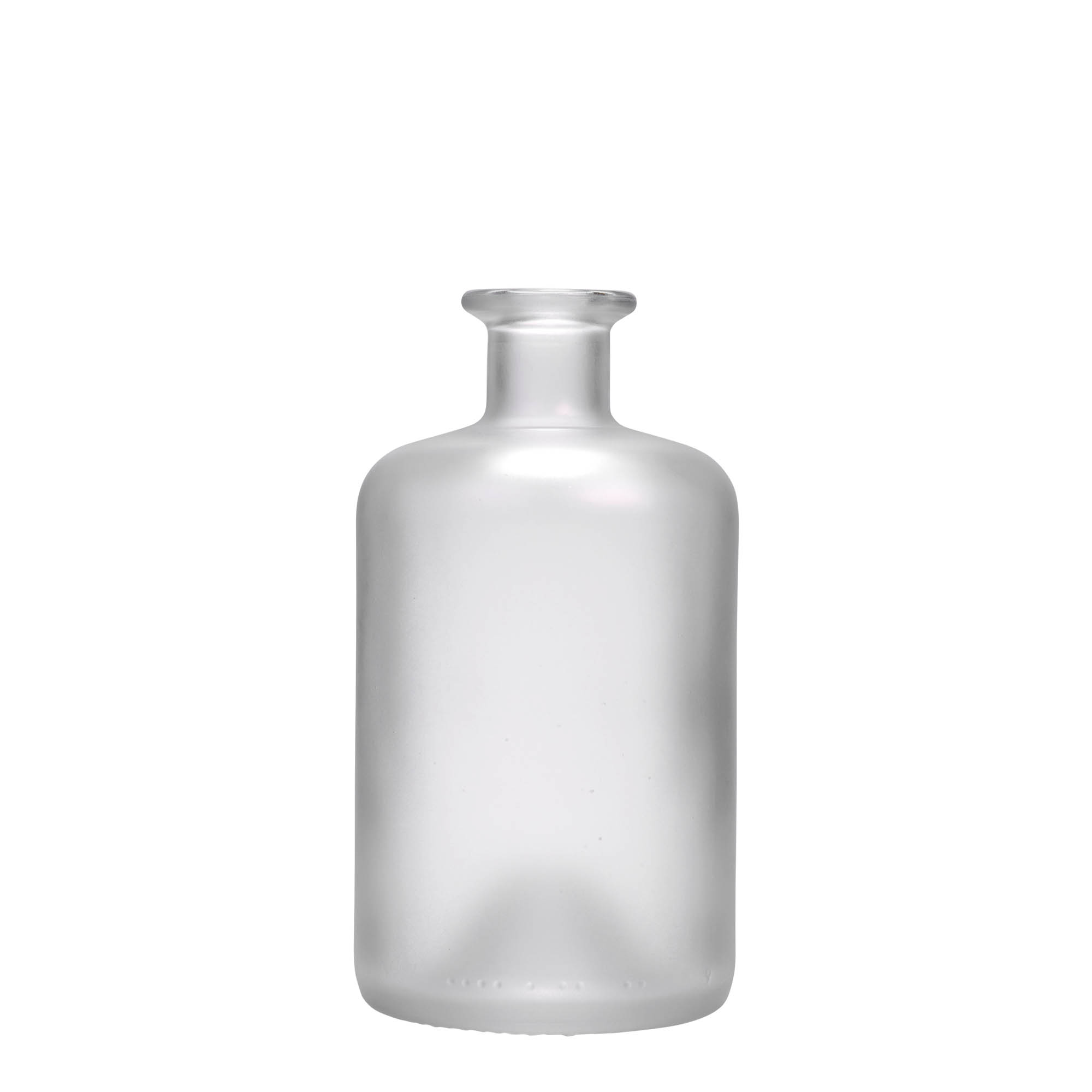 500 ml stikla pudele, aptiekara stils, sasaldēta, atvere: korķis