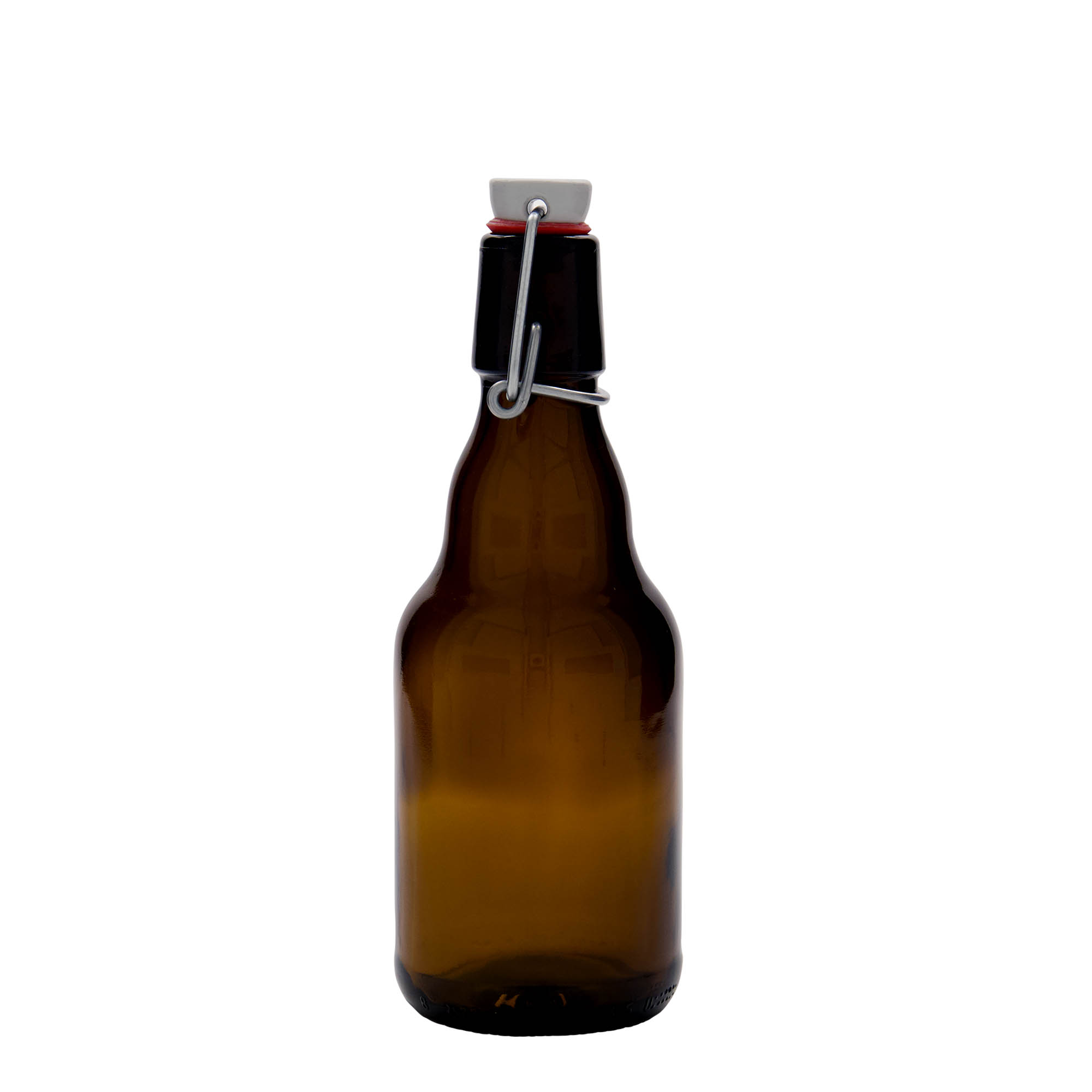 330 ml alus pudele 'Steinie', stikls, brūna, atvere: aizbīdņa vāciņš