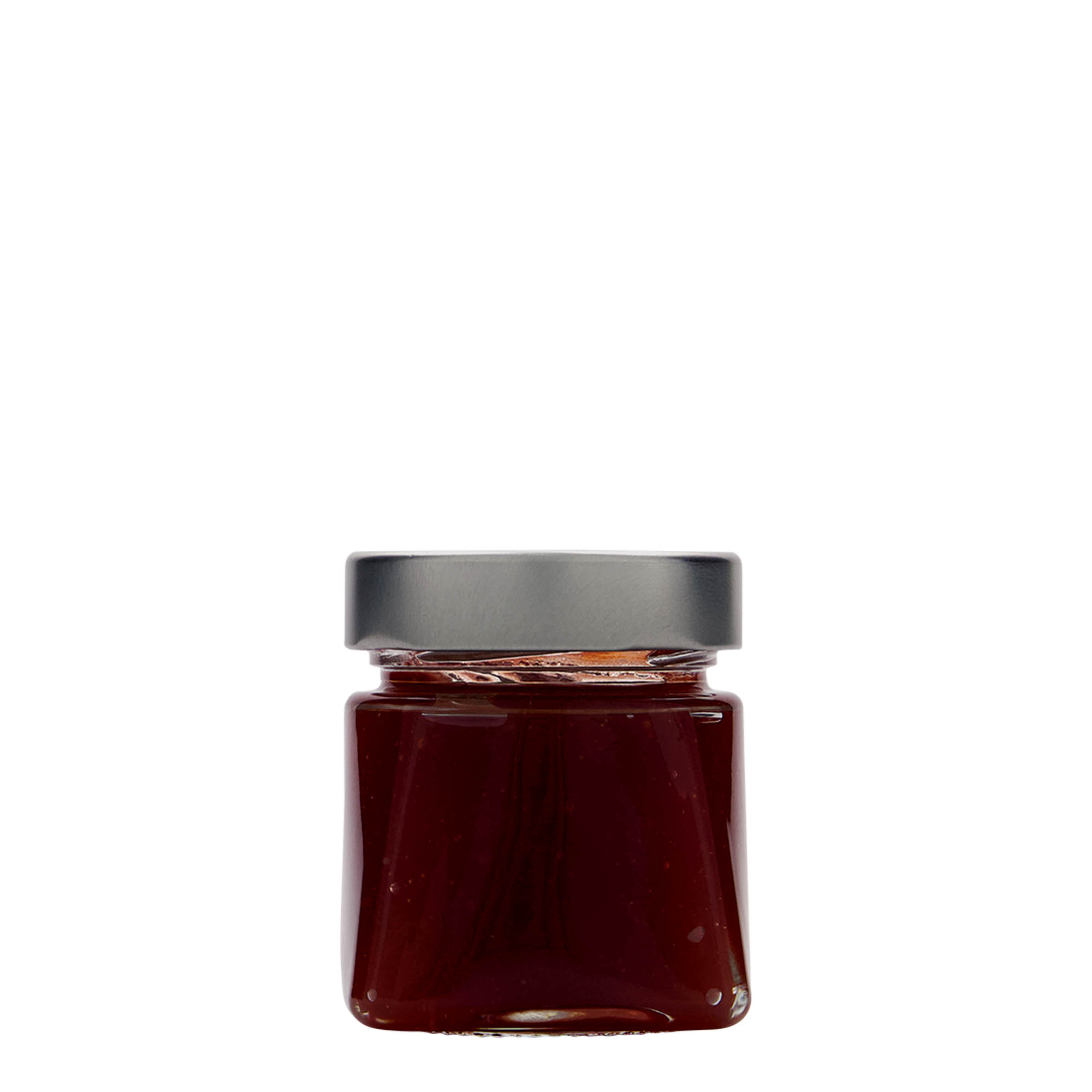 106 ml kvadrātveida stikla burka 'Luxor', atvere: Deep-Twist-Off (DTO 58)