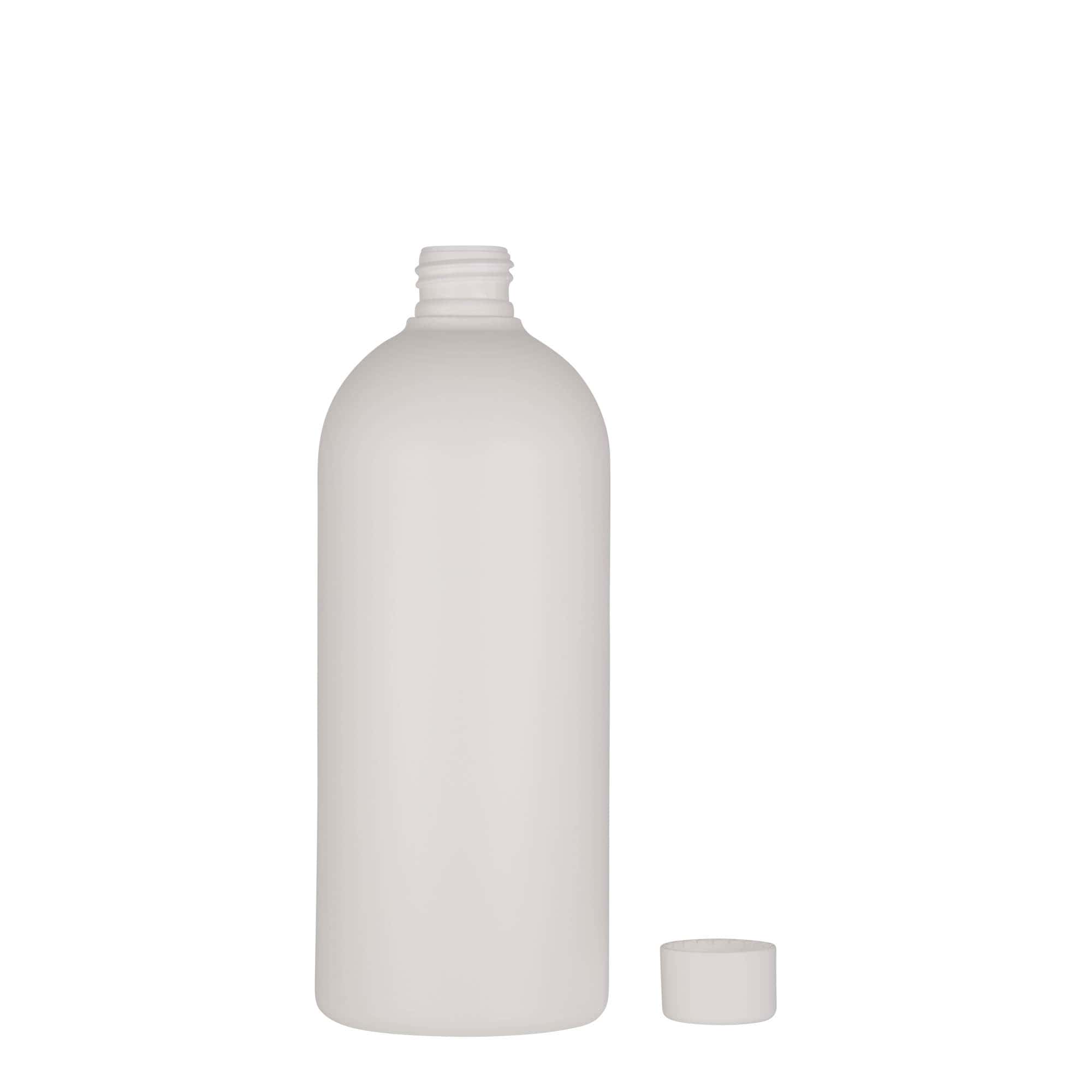 500 ml plastmasas pudele 'Tuffy', HDPE, balta, aizdare: 24/410