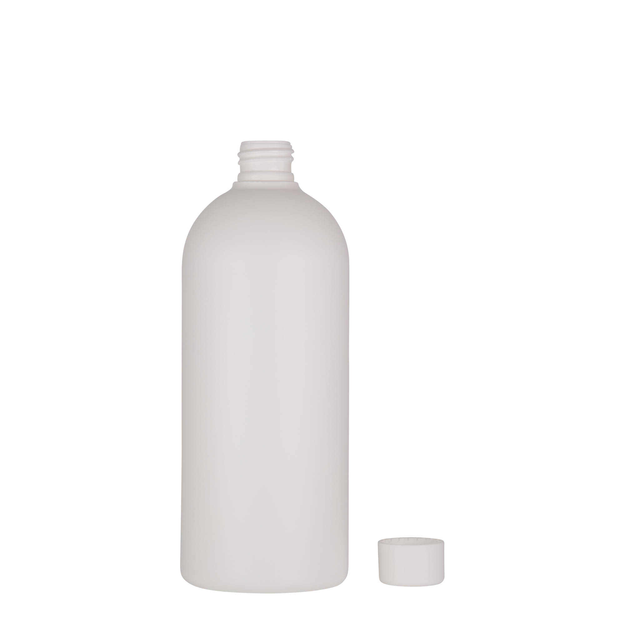 500 ml plastmasas pudele 'Tuffy', HDPE, balta, atvere: 24/410 500 ml plastmasas pudele 'Tuffy', HDPE, balta, atvere: 24/410
