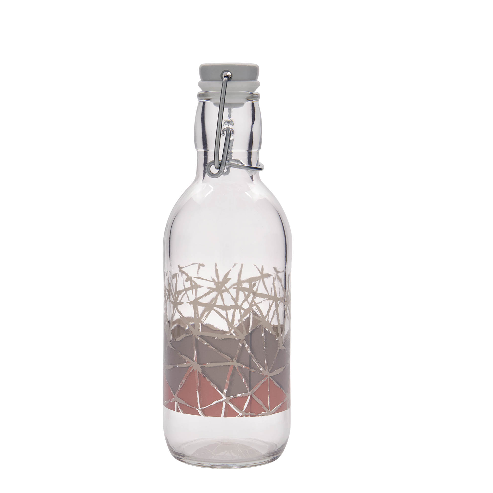 500 ml stikla pudele Emilia ar apdruku 'Manolibera rosa', atvere: aizsprieda aizdare 500 ml stikla pudele Emilia ar apdruku 'Manolibera rosa', atvere: aizsprieda aizdare
