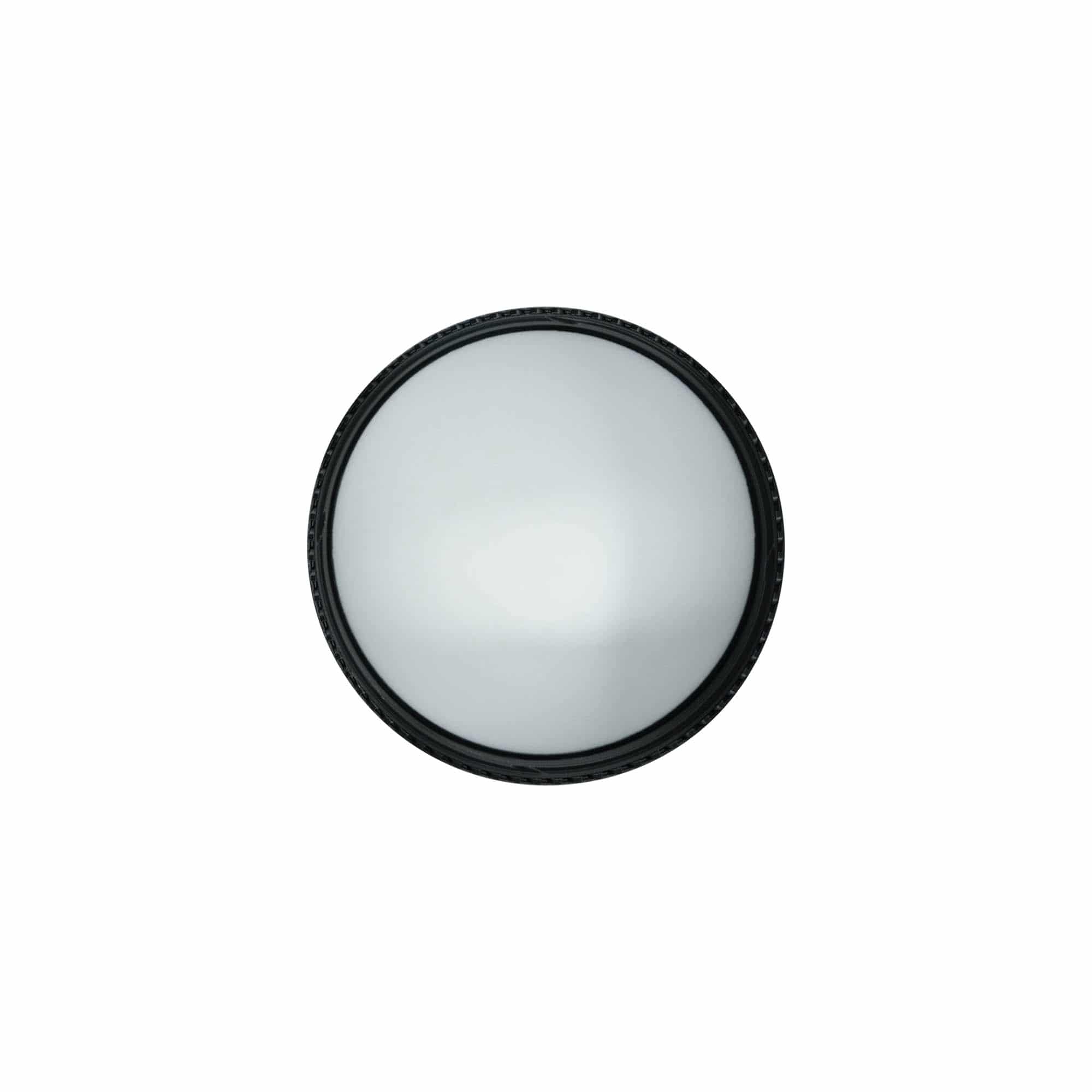 Skrūvējams vāciņš 100 ml 'Antonella', PP plastmasas, melns