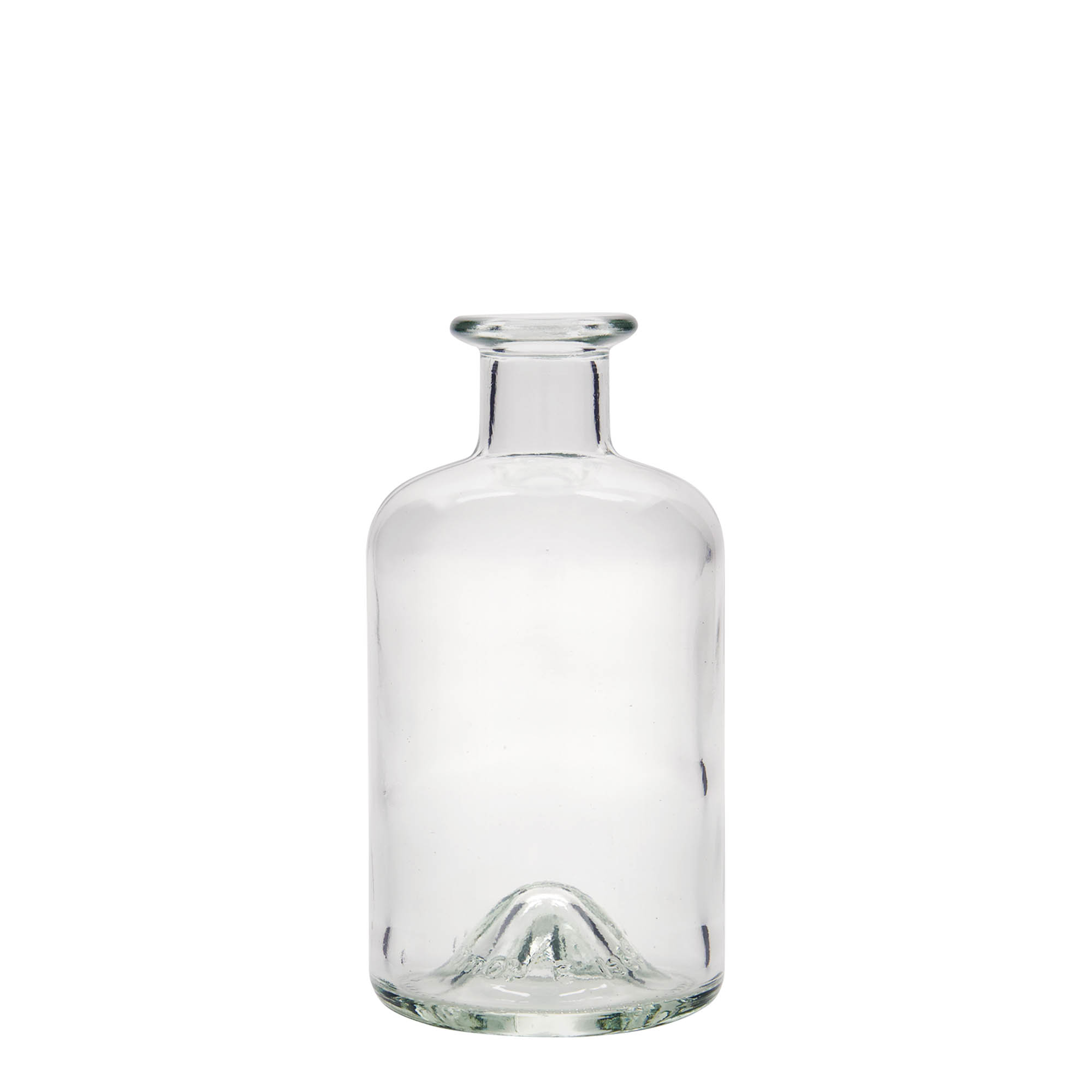 350 ml stikla pudele aptiekāram, atvere: korķis