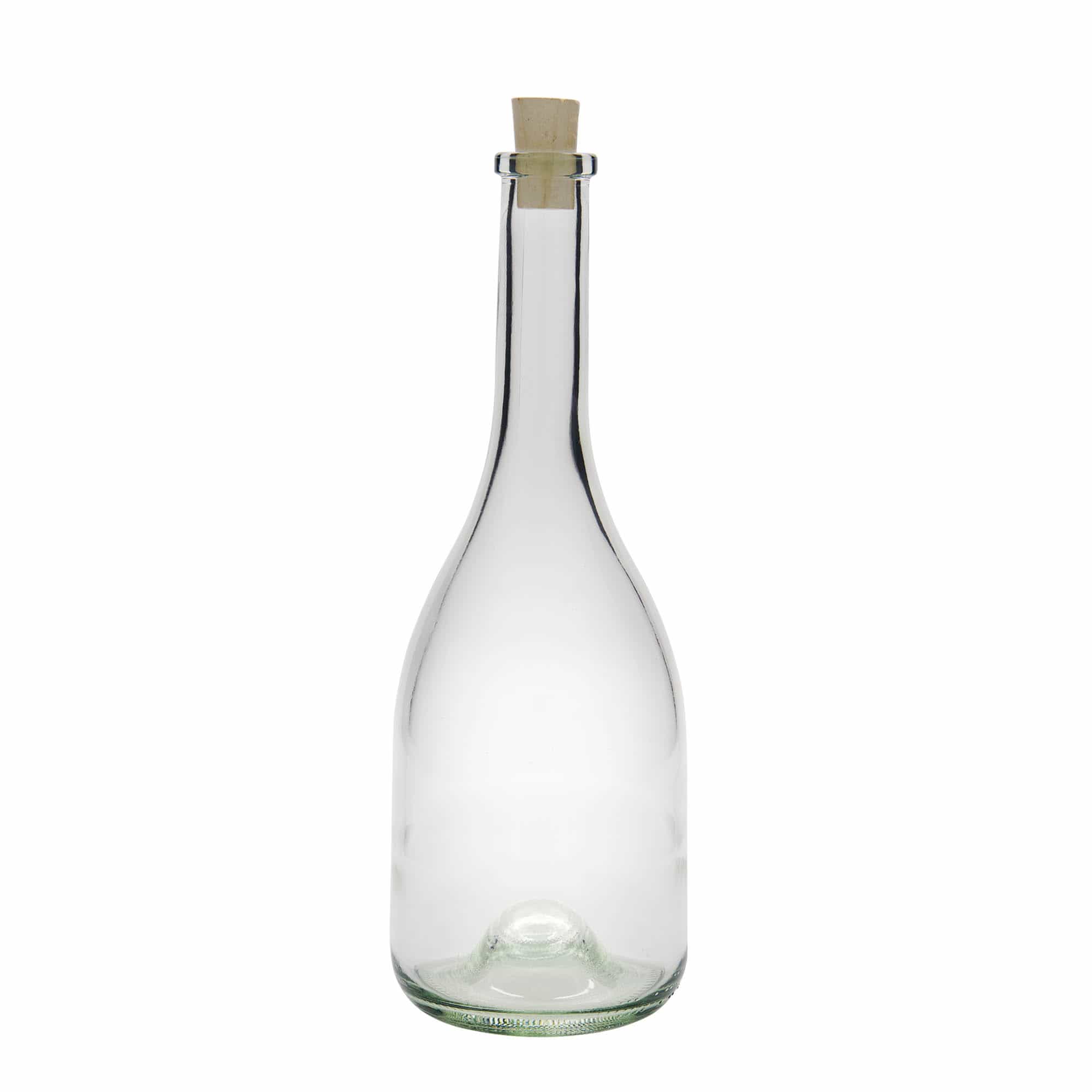 750 ml stikla pudele 'Rustica', atvere: korķis