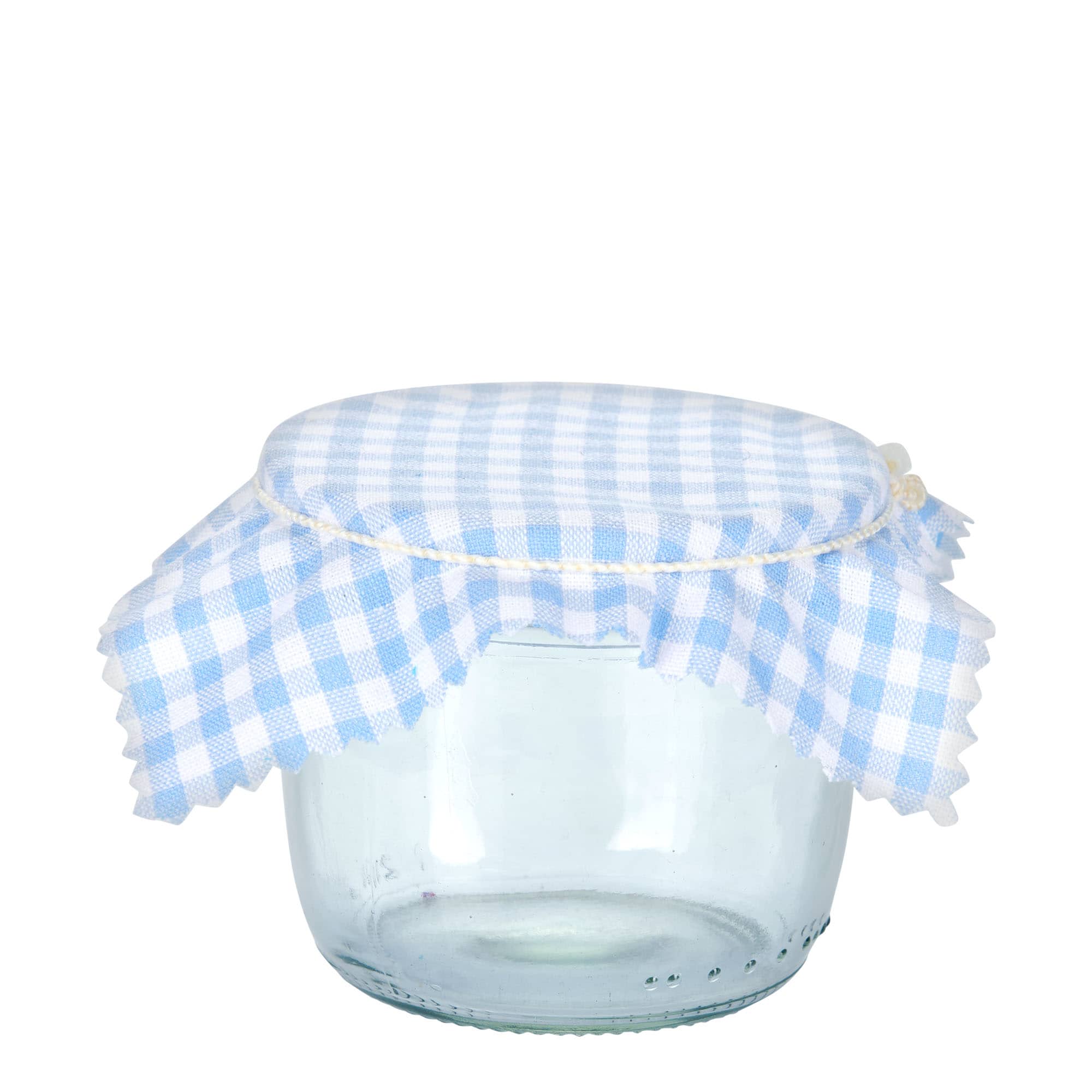 Auduma salvetīte rūtaina 12x12, kvadrātveida, tekstils, gaiši zila, atvere: TO38-TO53