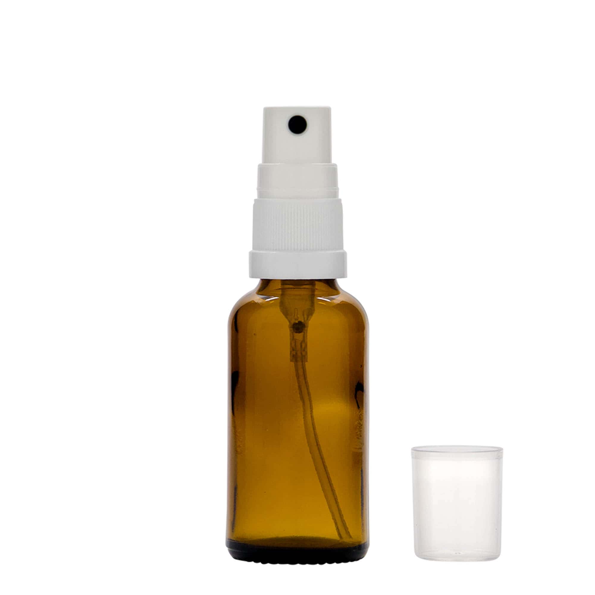 30 ml medicīnas aerosola pudele, stikls, brūna, atvere: DIN 18