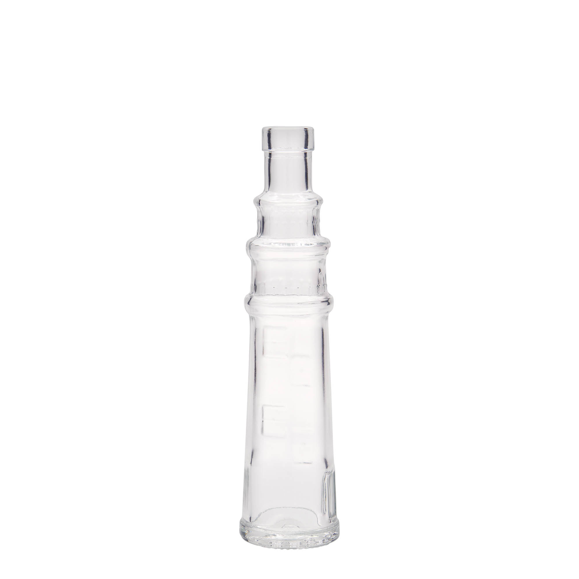 100 ml stikla pudele 'Leuchtturm', atvere: korķis