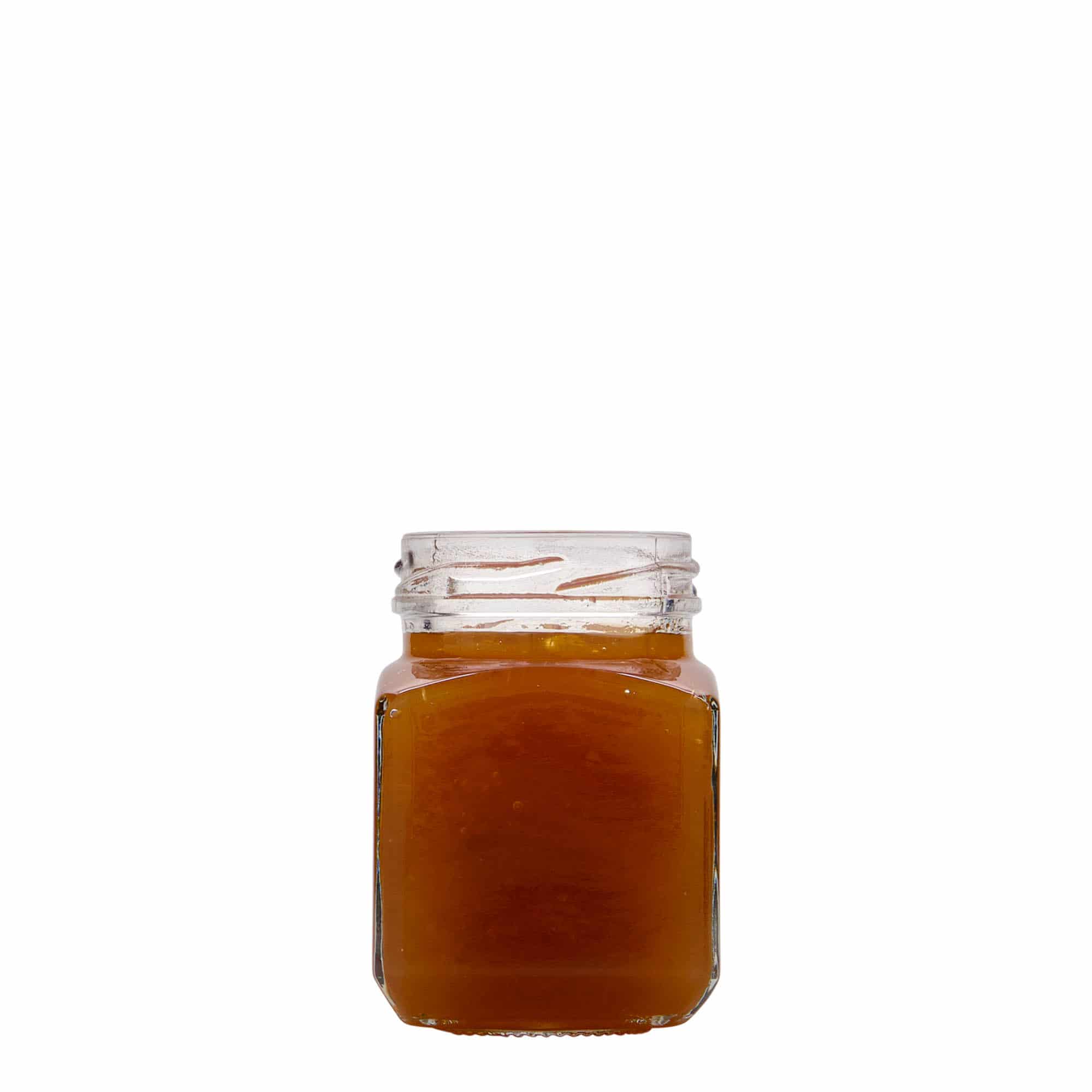 106 ml četrstūra burka, aizdare: Twist Off (TO 48)