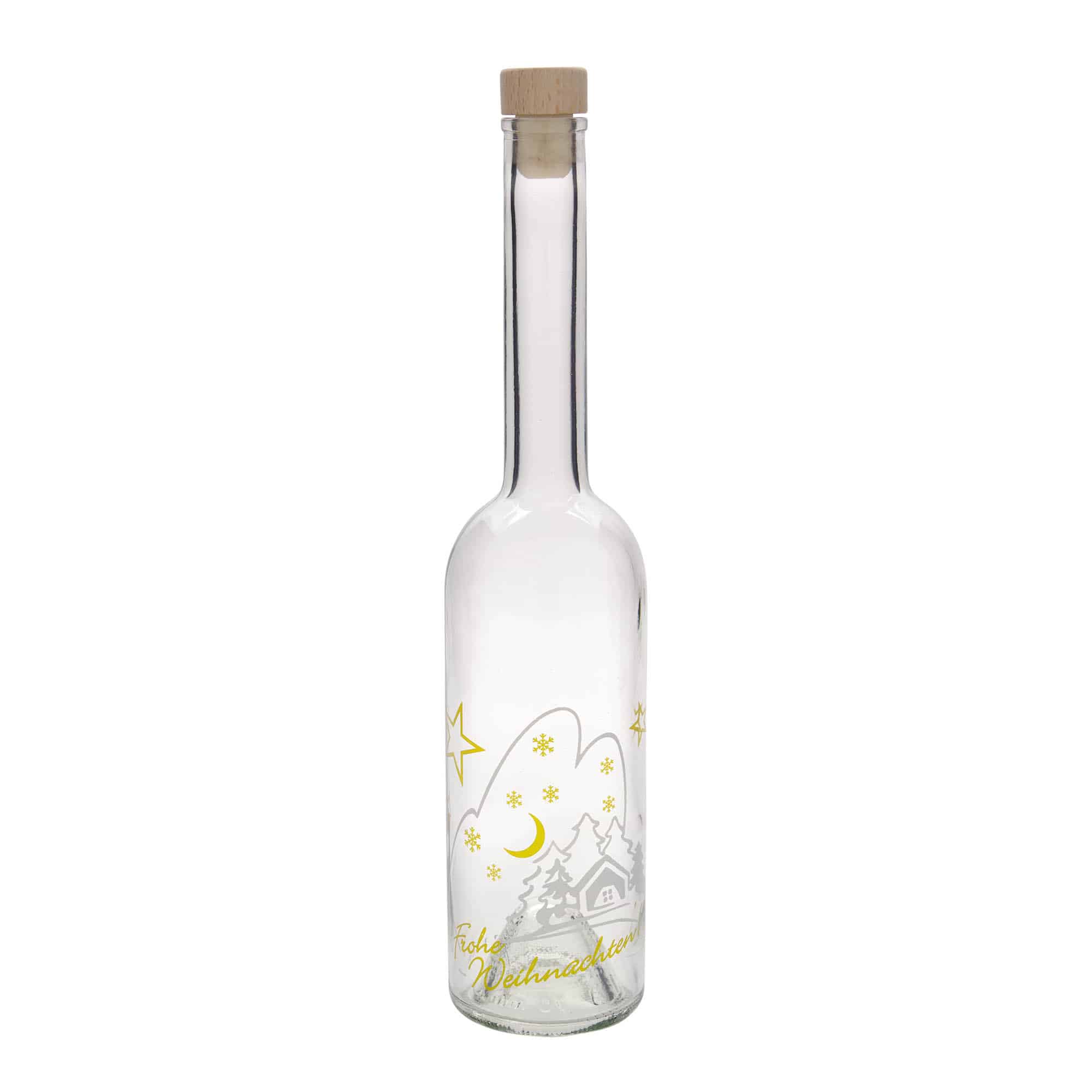 500 ml stikla pudele 'Opera', dizains: Ziemassvētku idille, atvere: korķis