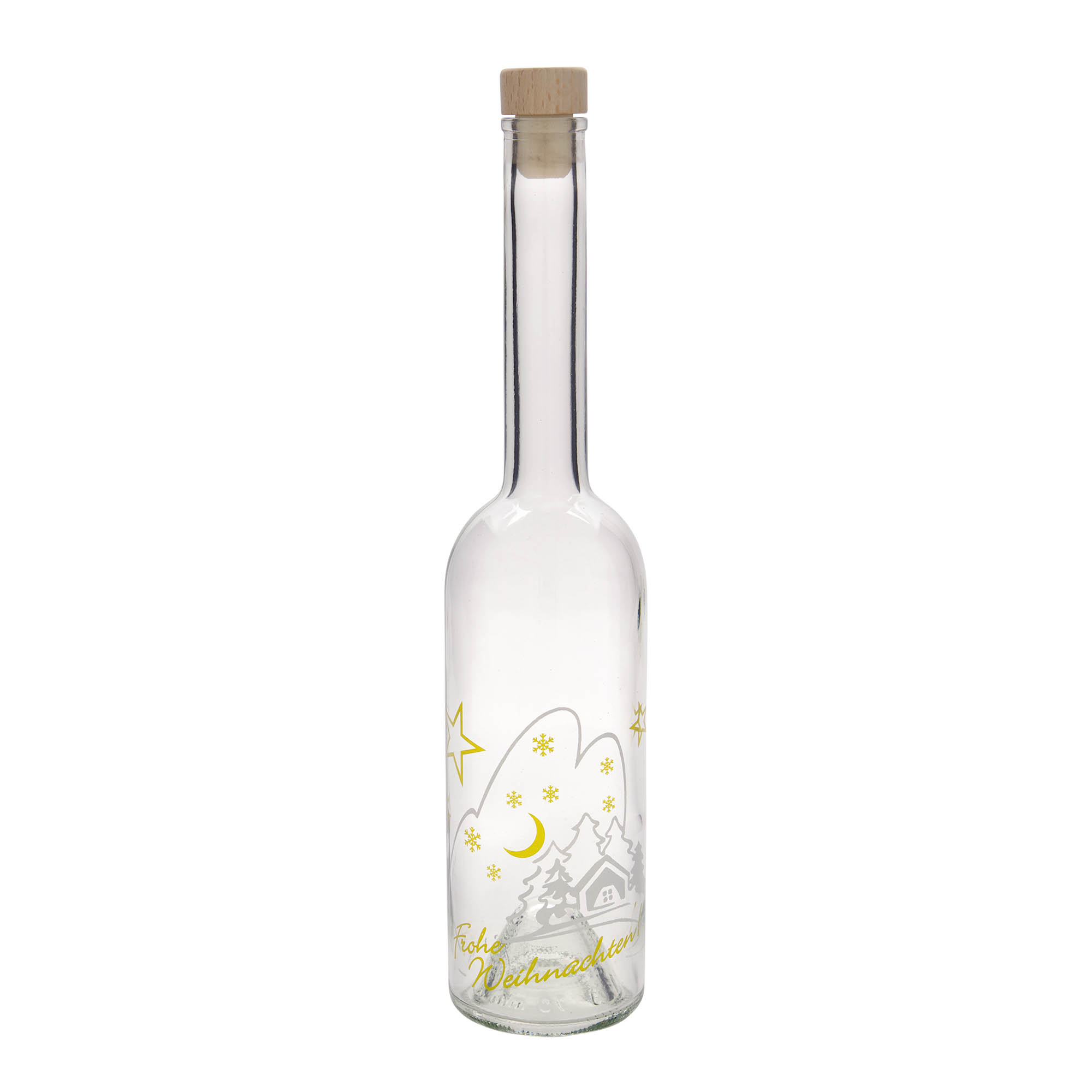 500 ml stikla pudele 'Opera', dizains: Ziemassvētku idille, atvere: korķis 500 ml stikla pudele 'Opera', dizains: Ziemassvētku idille, atvere: korķis