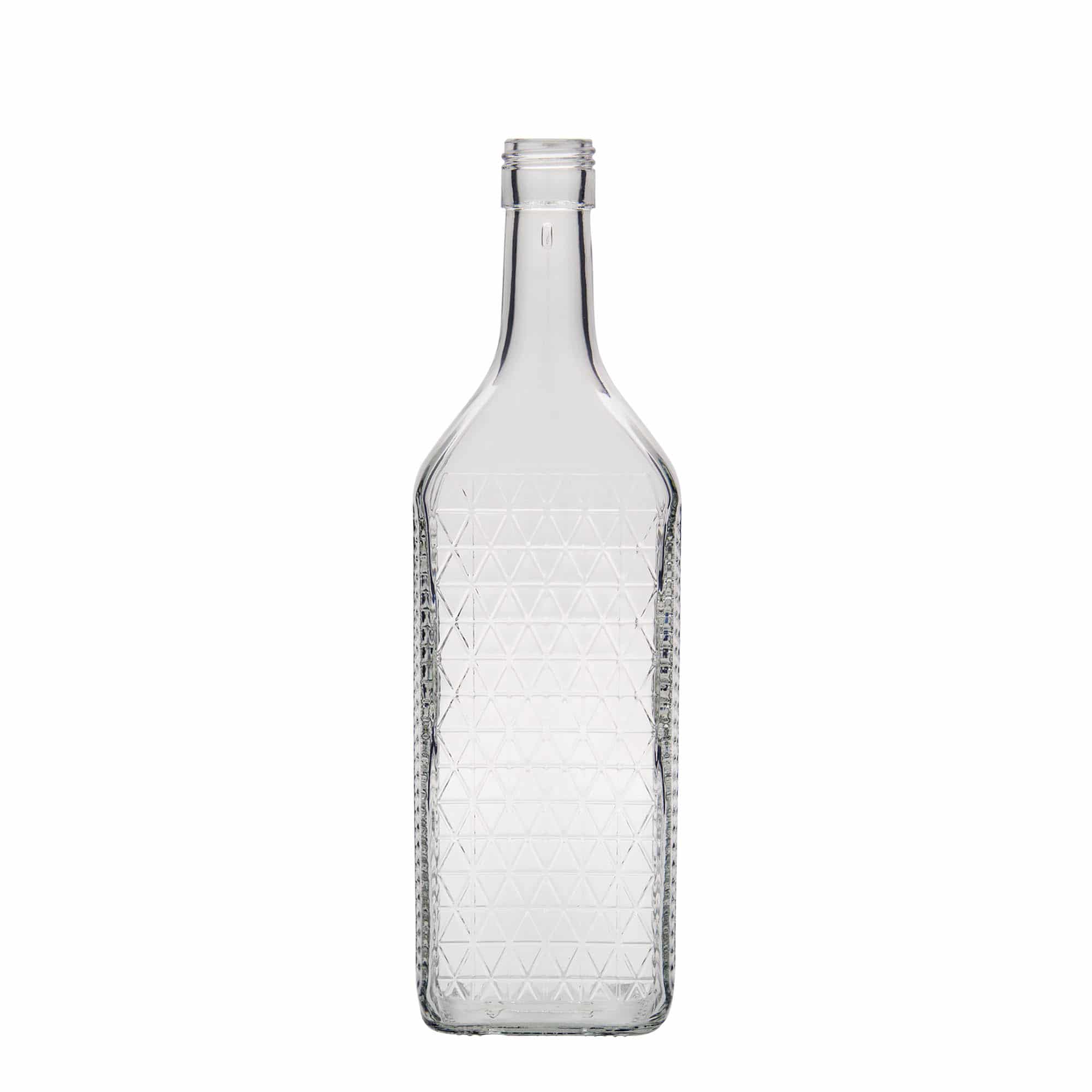 700 ml stikla pudele 'Caruso', taisnstūra, aizdare: PP 31,5 700 ml stikla pudele 'Caruso', taisnstūra, aizdare: PP 31,5