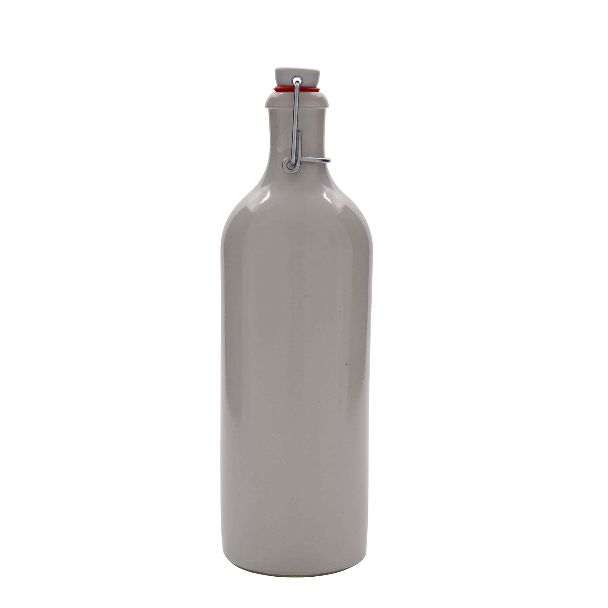 750 ml māla krūze, keramikas, balta, atvere: ar aizdari ar stīpiņu