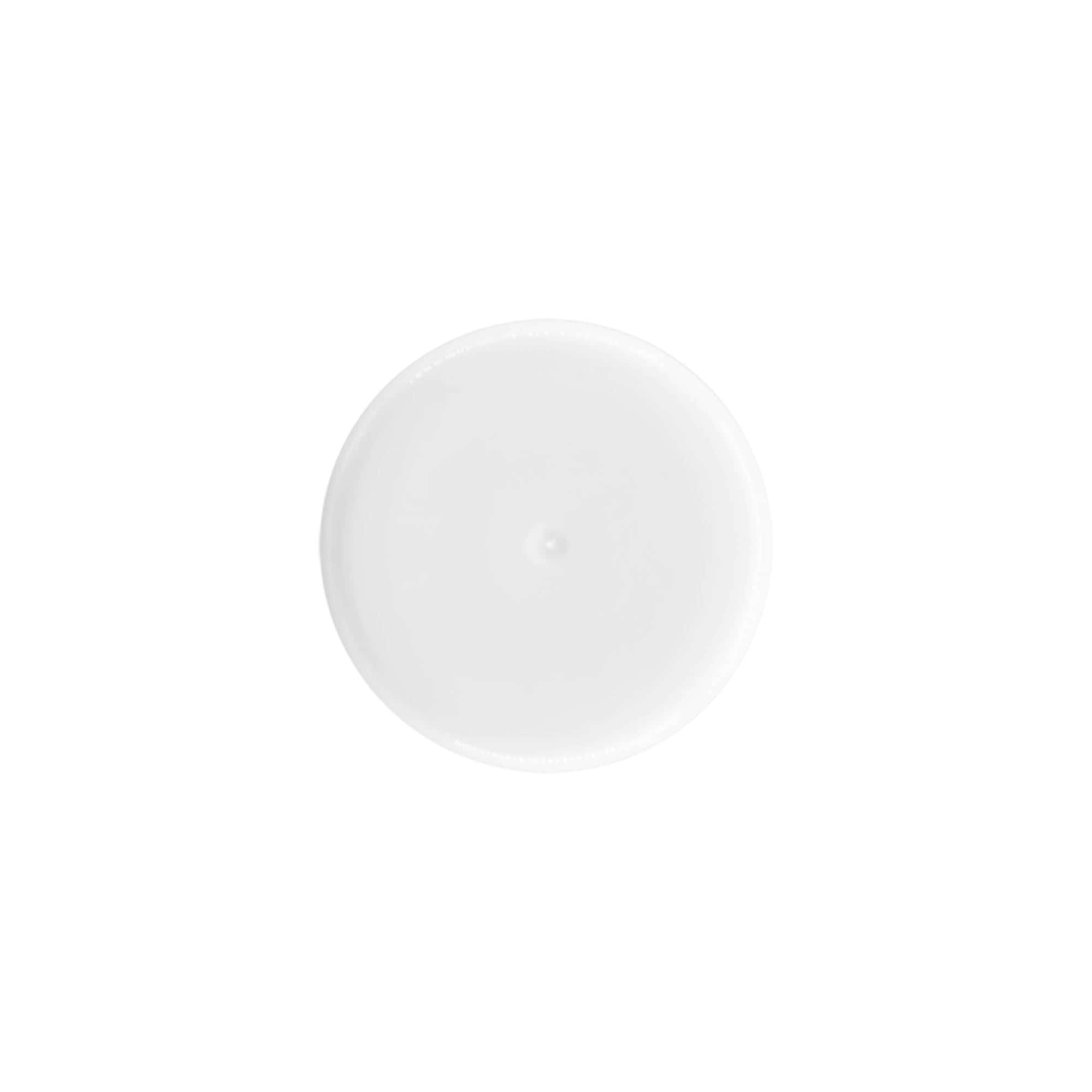 Vāciņš 50 ml roll-on pudelītei, PP plastmasa, balts, ar skrūvējamu aizbāzni atverei