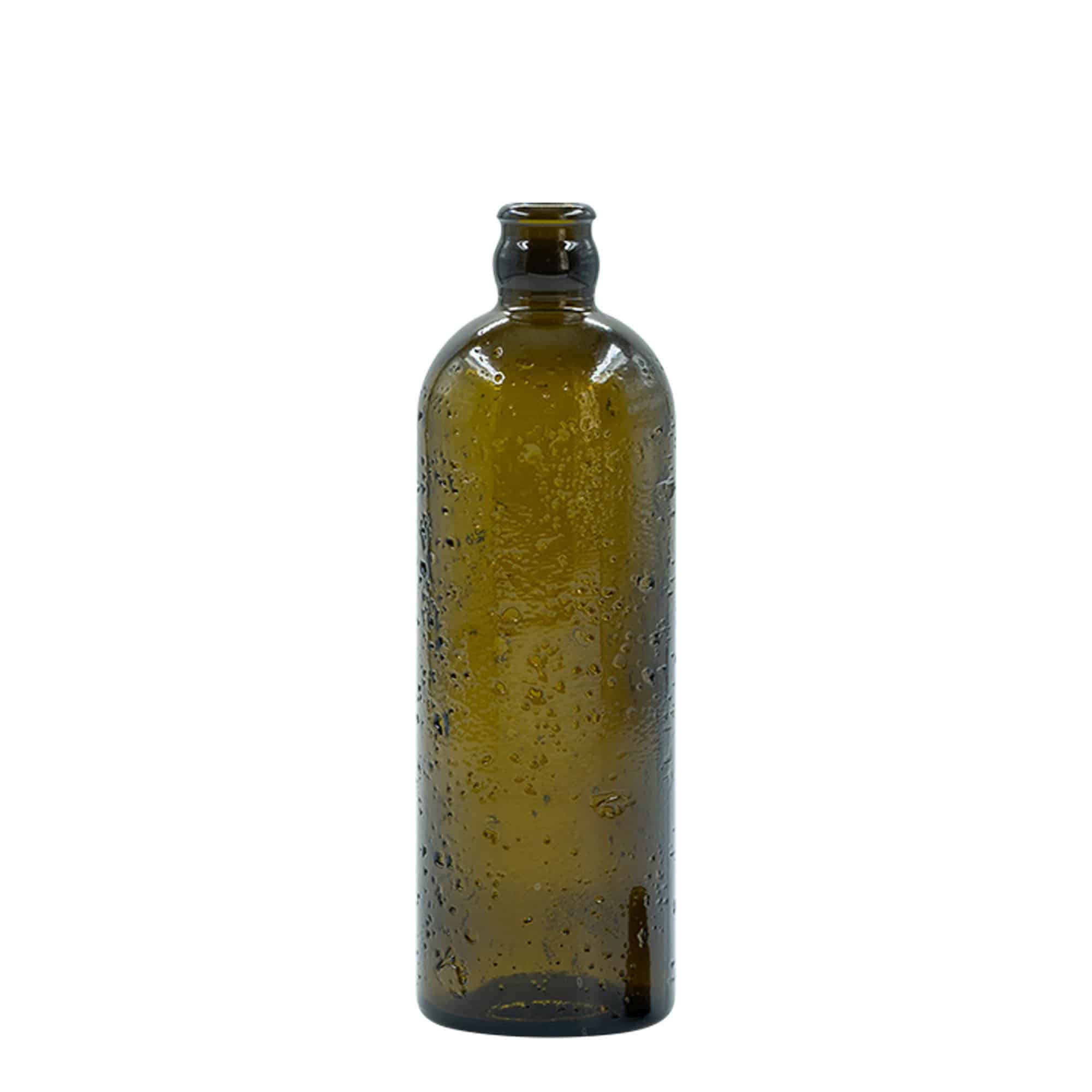 500 ml Wildly Crafted stikla pudele 'Bobber Jr', brūna, aizdare: korķis