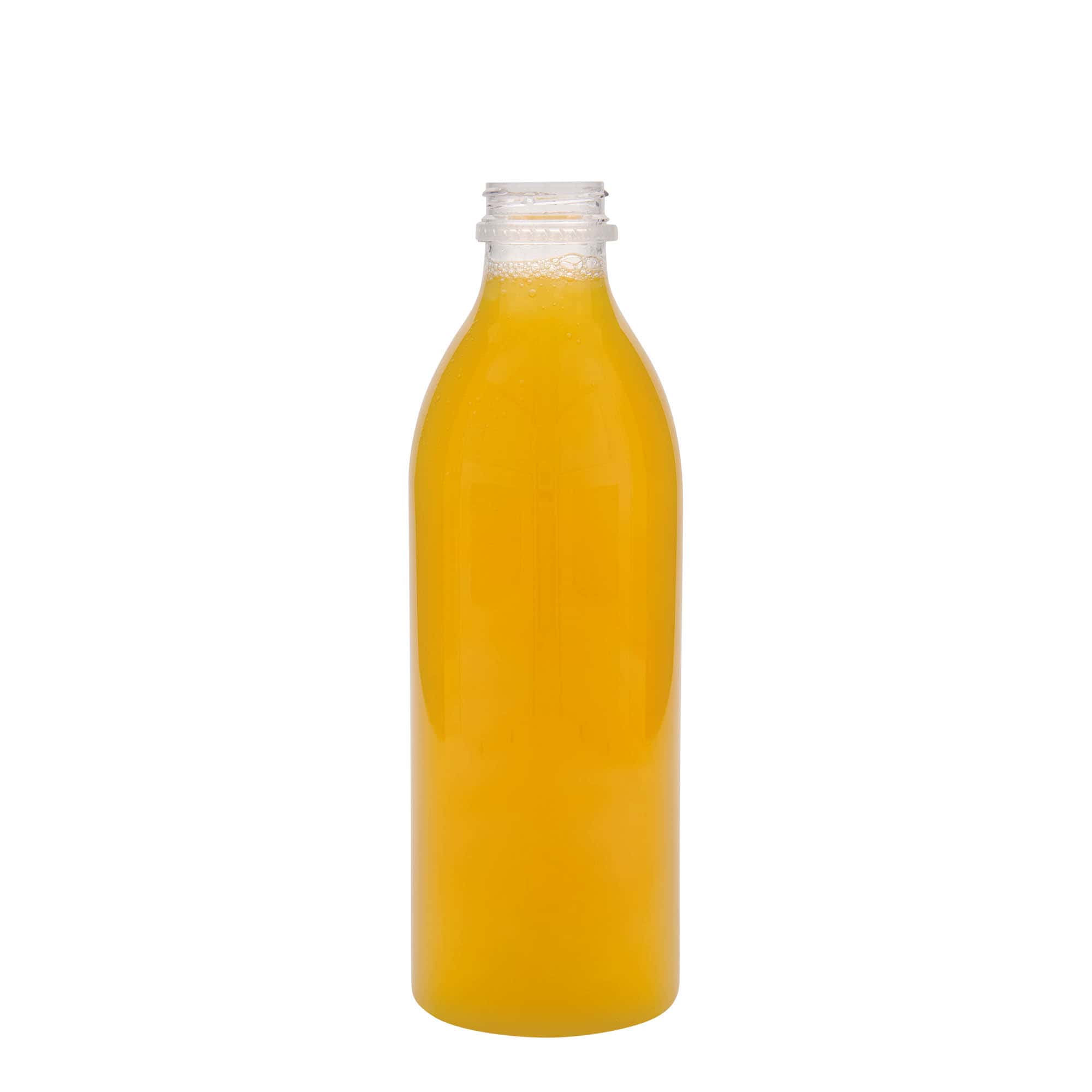 1000 ml standarta PET pudele, plastmasas, aizdare: 38 mm