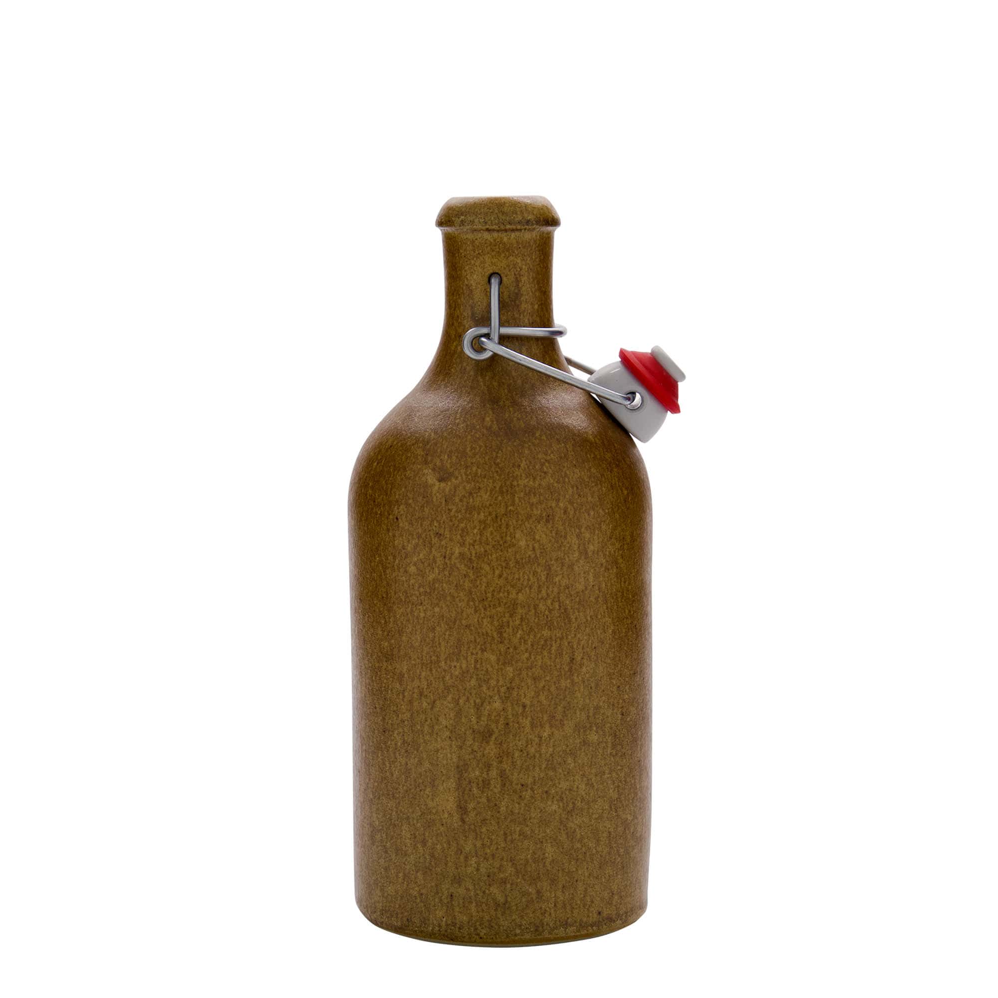 500 ml māla krūze, keramikas, brūna kristāla, atvere: aizbīdņa vāks