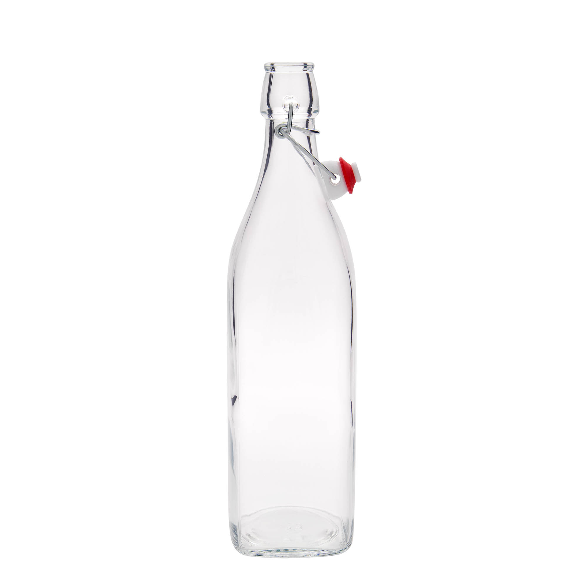 1.000 ml stikla pudele 'Swing, kvadrātveida, atvere: aizsprieda aizvērējs