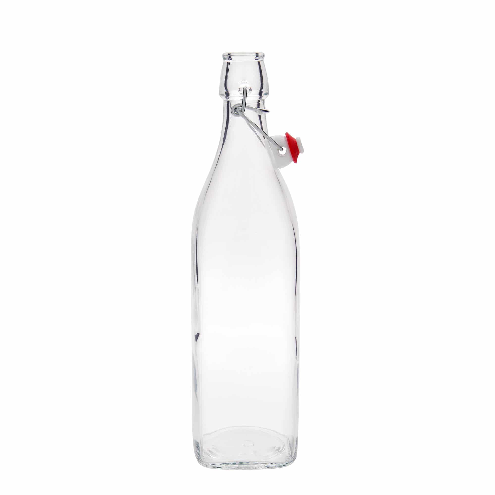 1.000 ml stikla pudele 'Swing, kvadrātveida, atvere: aizsprieda aizvērējs 1.000 ml stikla pudele 'Swing, kvadrātveida, atvere: aizsprieda aizvērējs